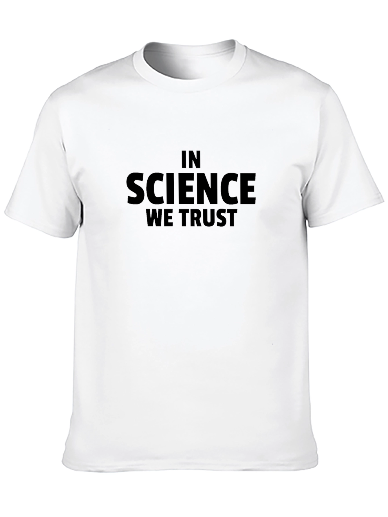 Black Science Trust T-Shirt - Black, Bold Statement Tee view 10