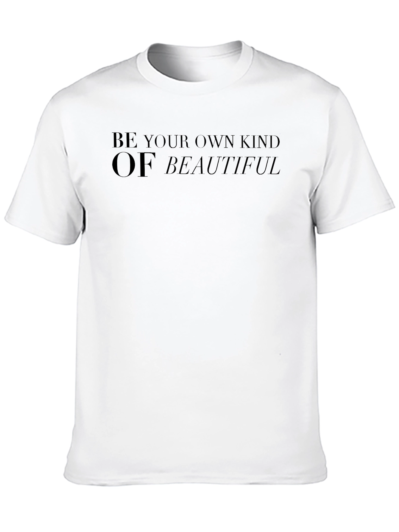 Black Be Your Own Kind of Beautiful Black T-Shirt view 10