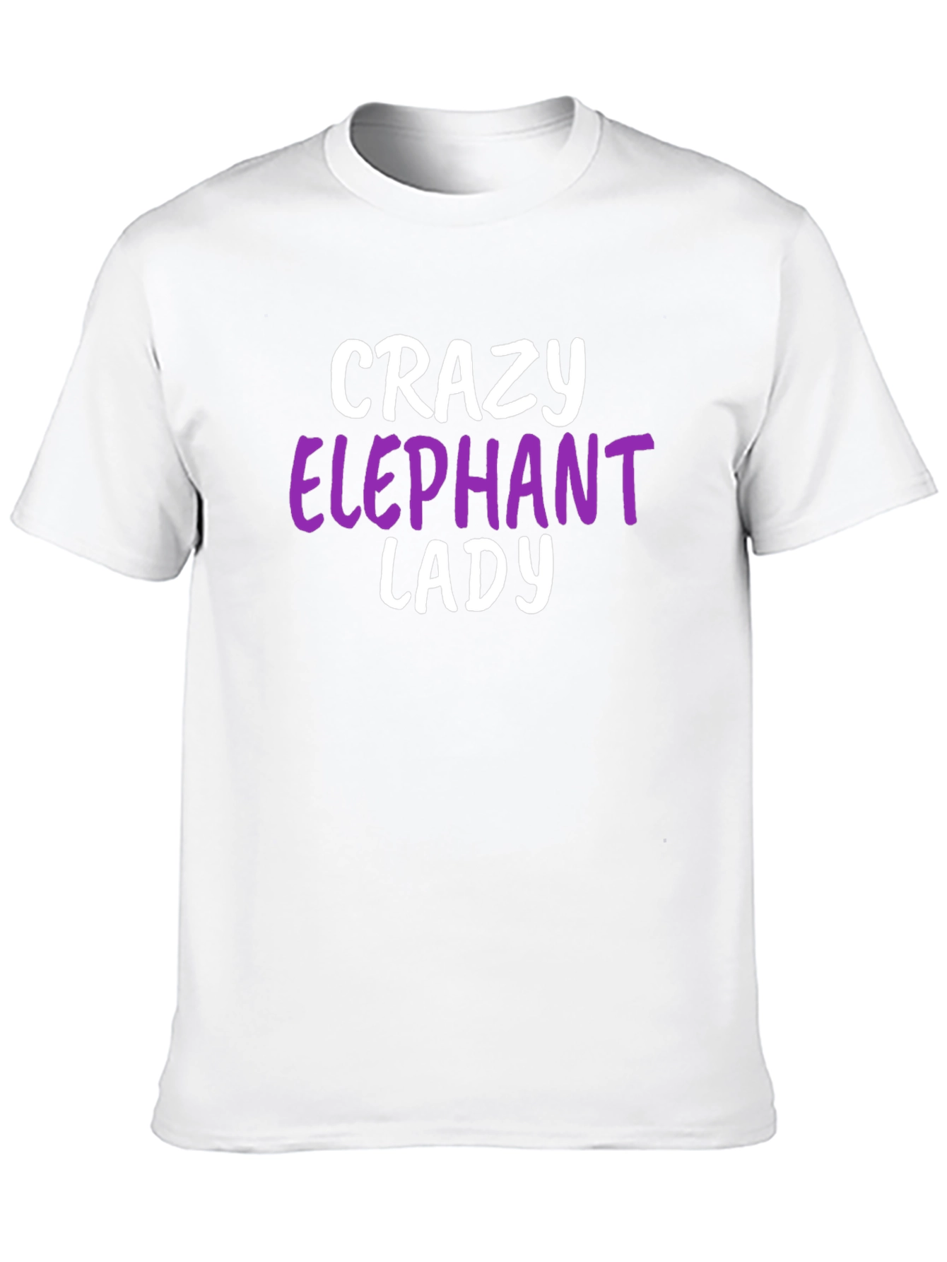 Black Crazy Elephant Lady T-Shirt - Animal Lover Tee view 10