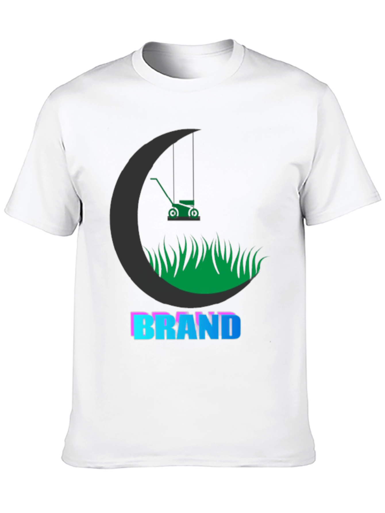 Black Lawnmower Graphic Tee - Cool Brand T-Shirt view 10