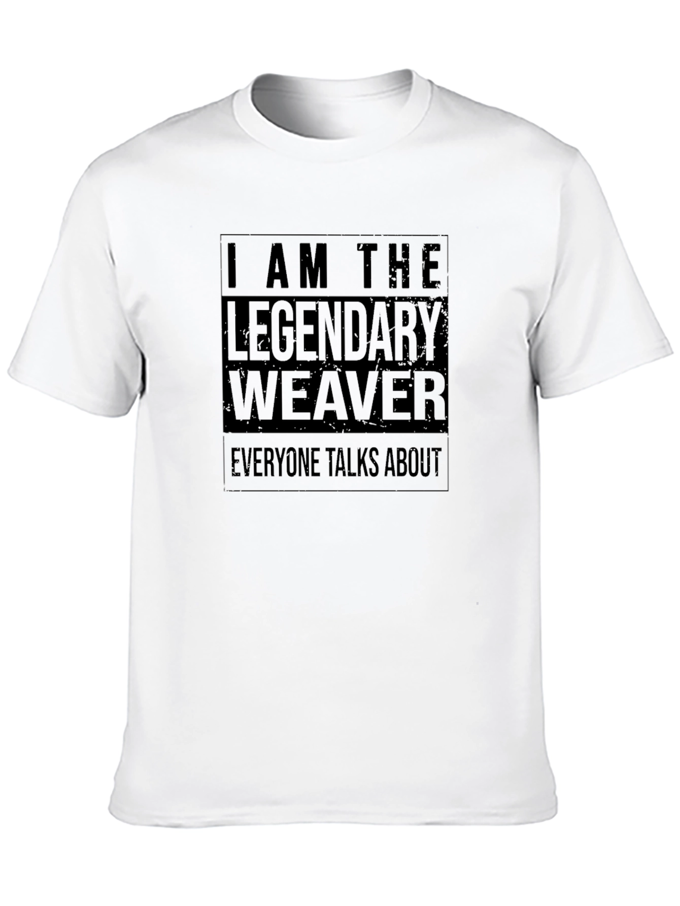 Black Legendary Weaver Graphic T-Shirt - Cool Black Tee view 10