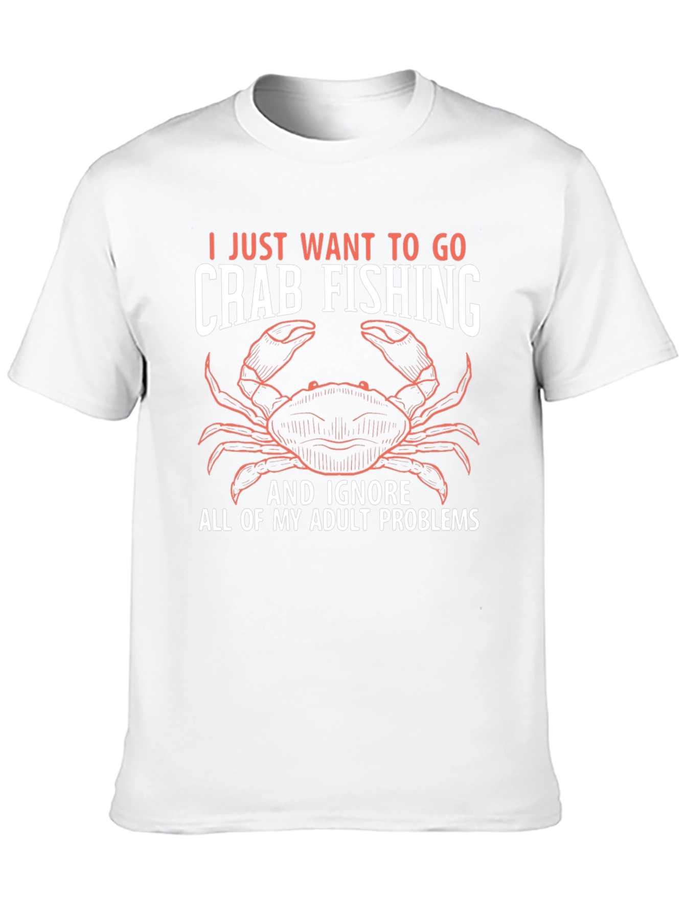 Black Crab Fishing T-Shirt - Ignore Adult Problems view 10