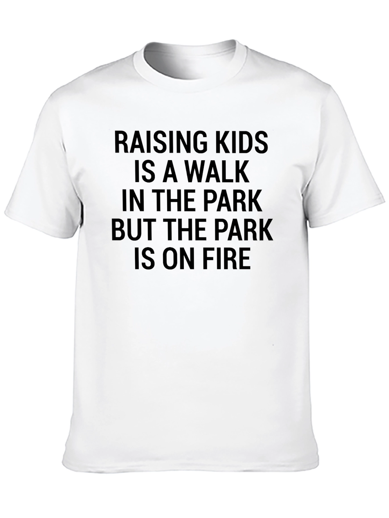 Black Raising Kids Park On Fire T-Shirt view 10