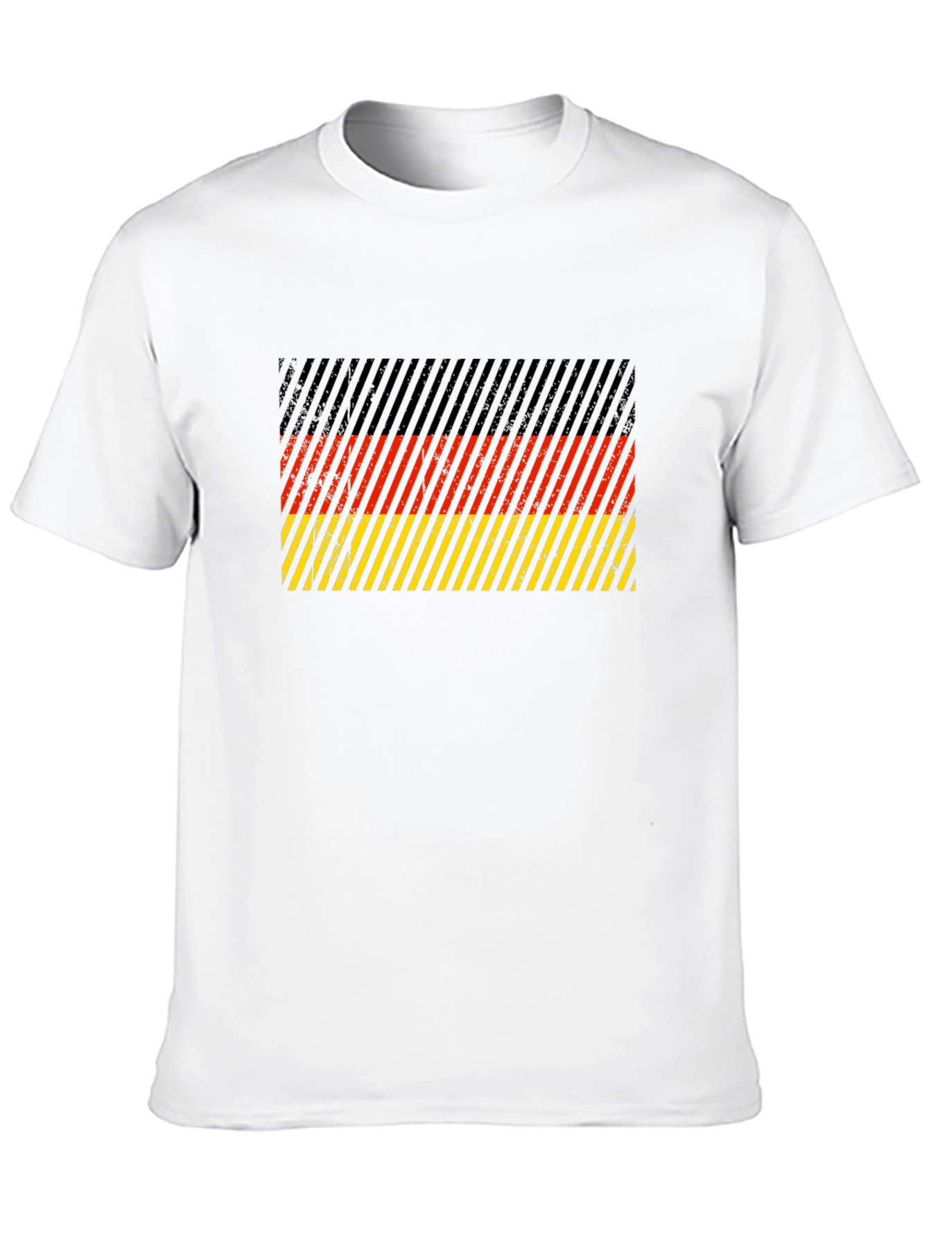 Black German Flag Striped Graphic T-Shirt view 10
