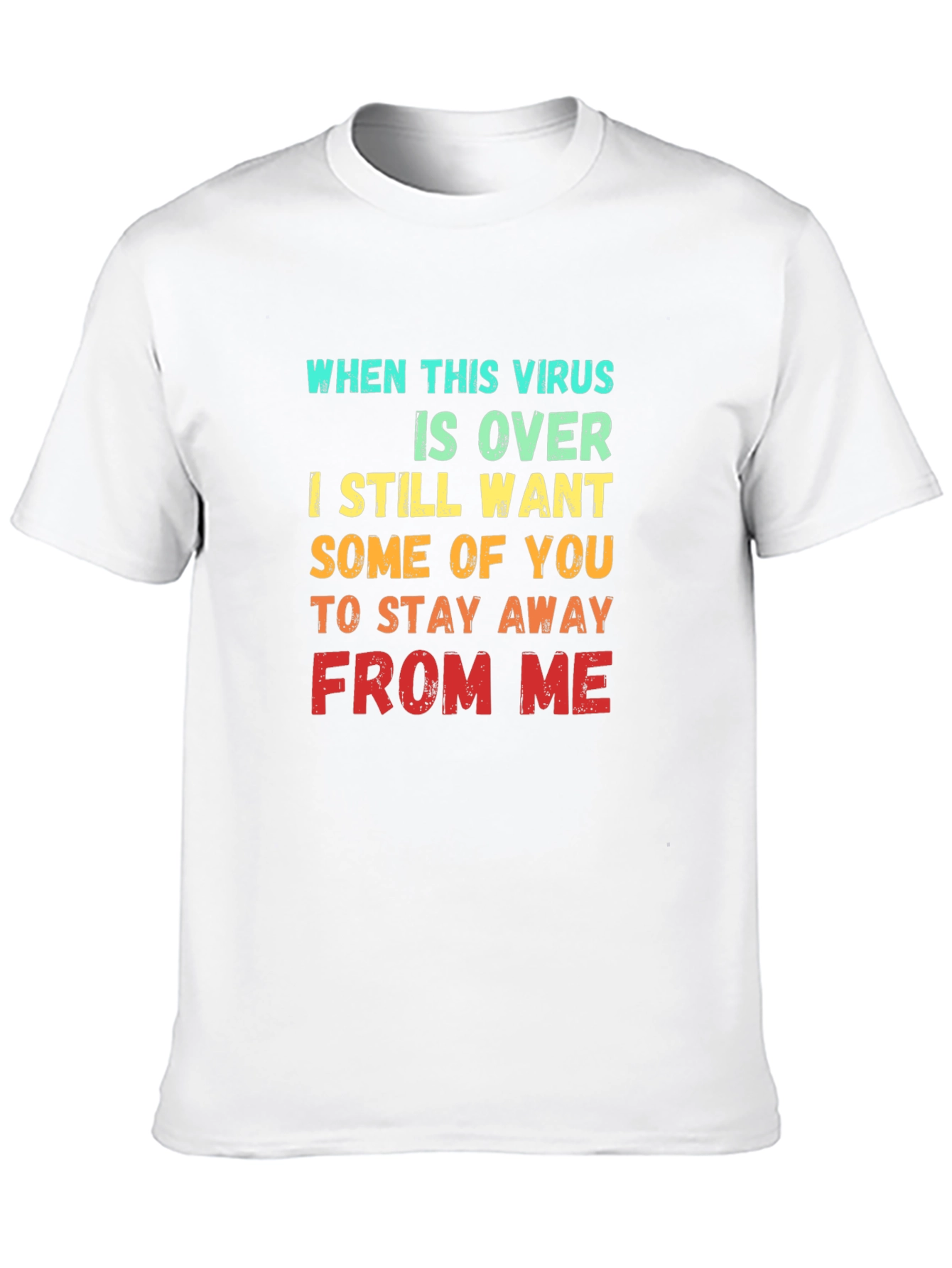 Black Funny Virus Slogan Graphic T-Shirt view 10
