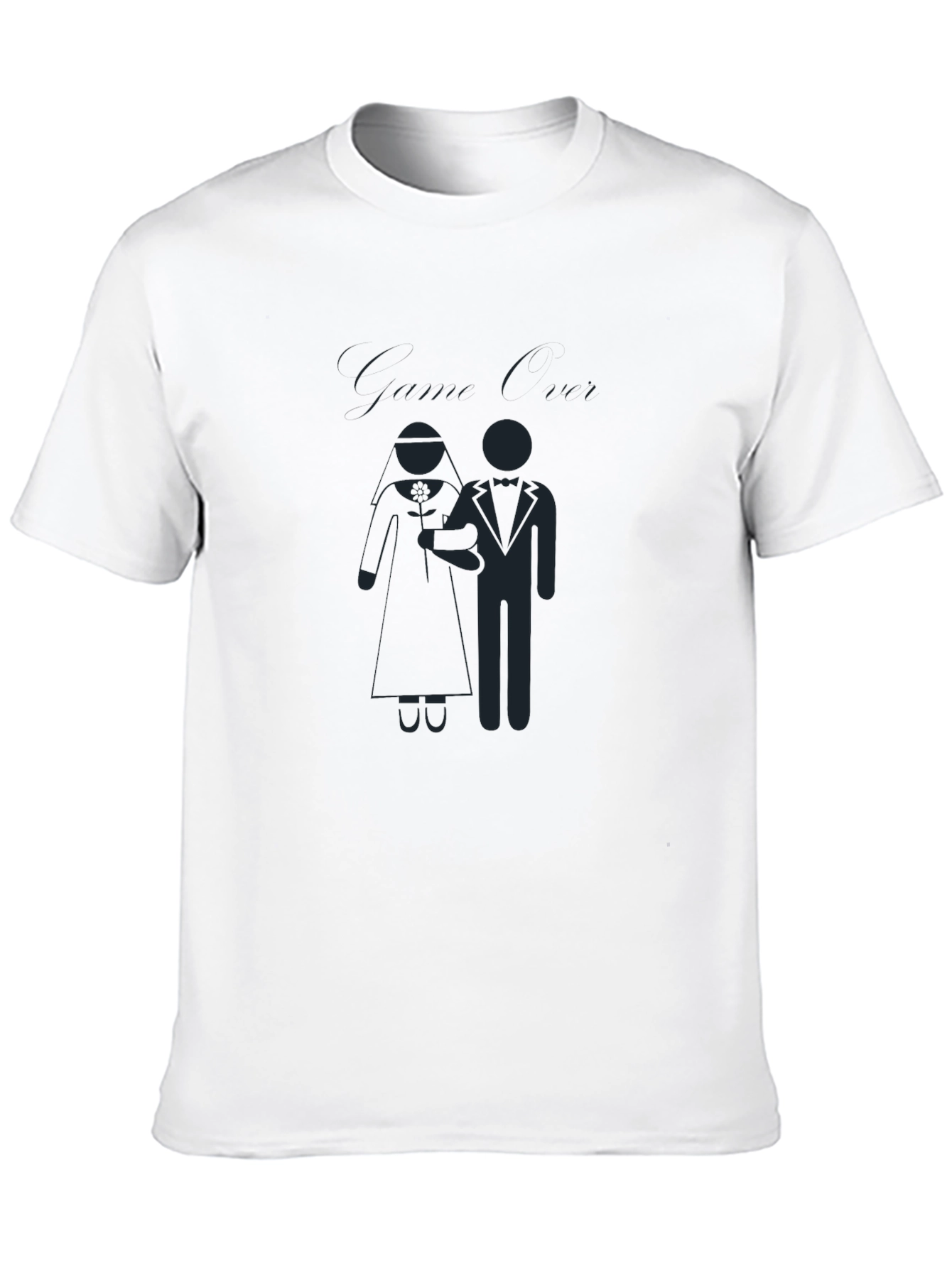 Black Bride & Groom Graphic Tee - Wedding Celebration Shirt view 10