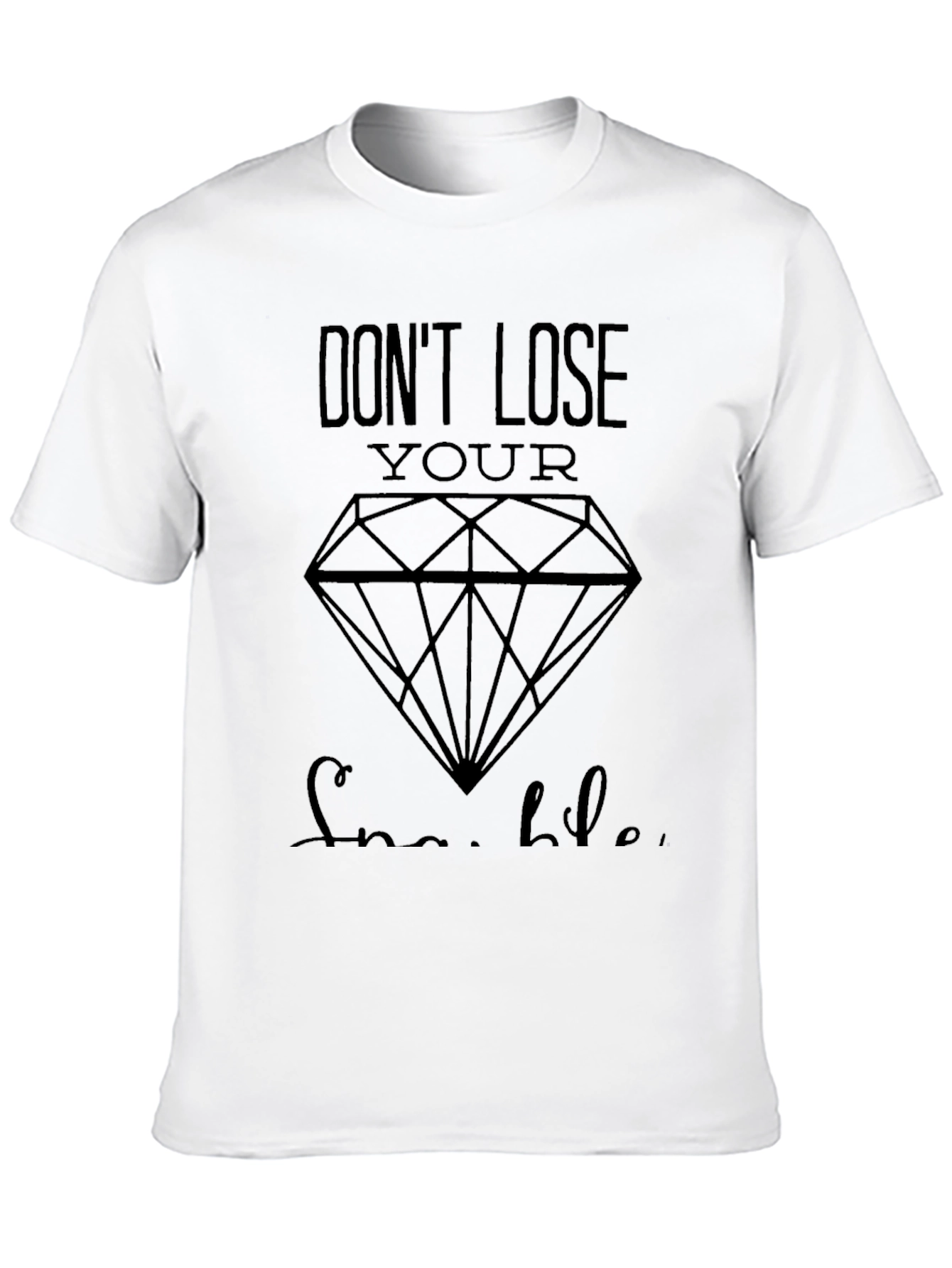 Black Don't Lose Your Sparkle Black T-Shirt view 10