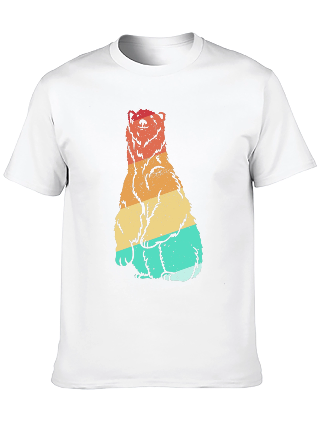 Black Retro Bear Graphic Tee - Black view 10