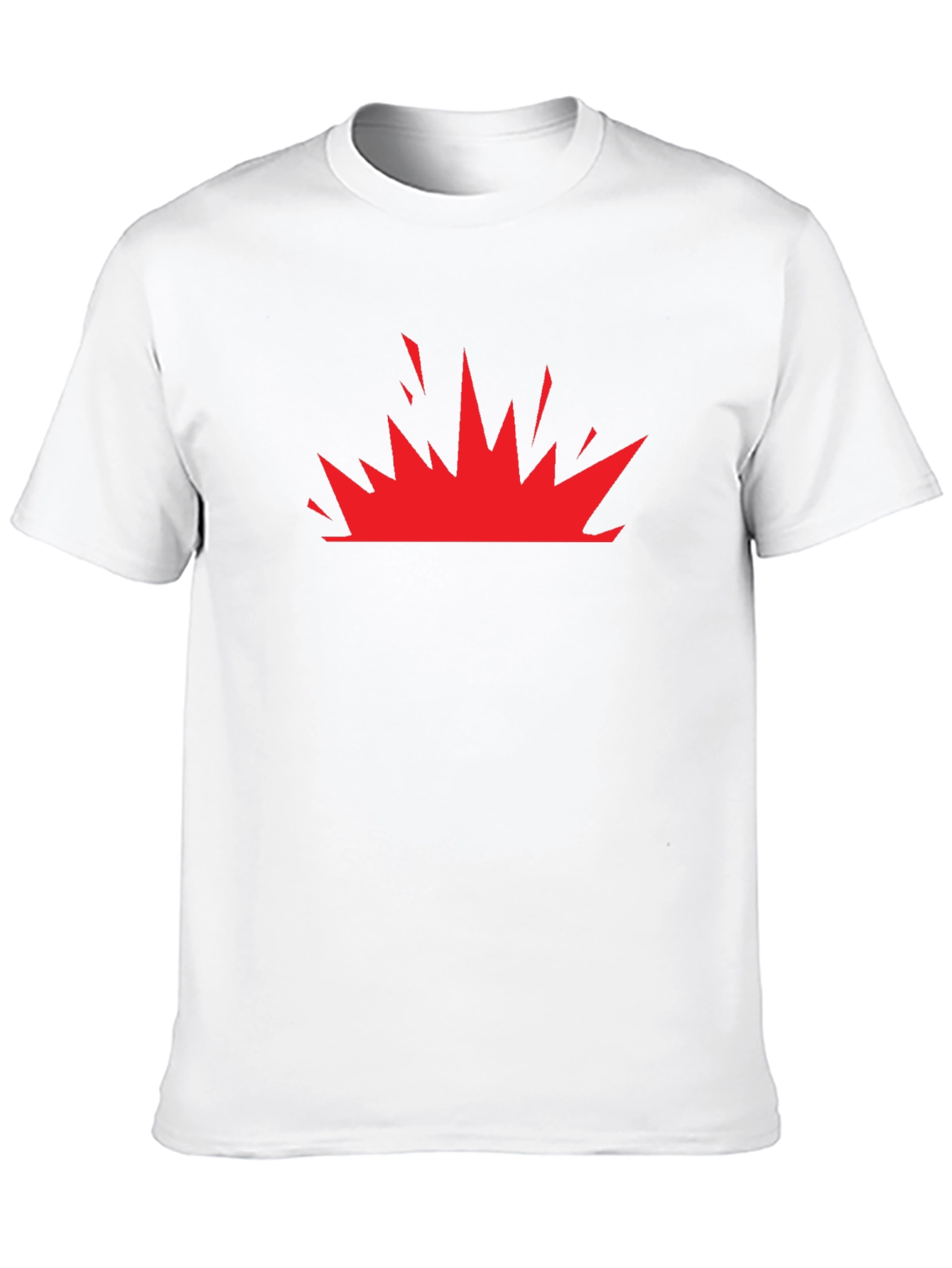 Black Red Burst Graphic Black T-Shirt view 10
