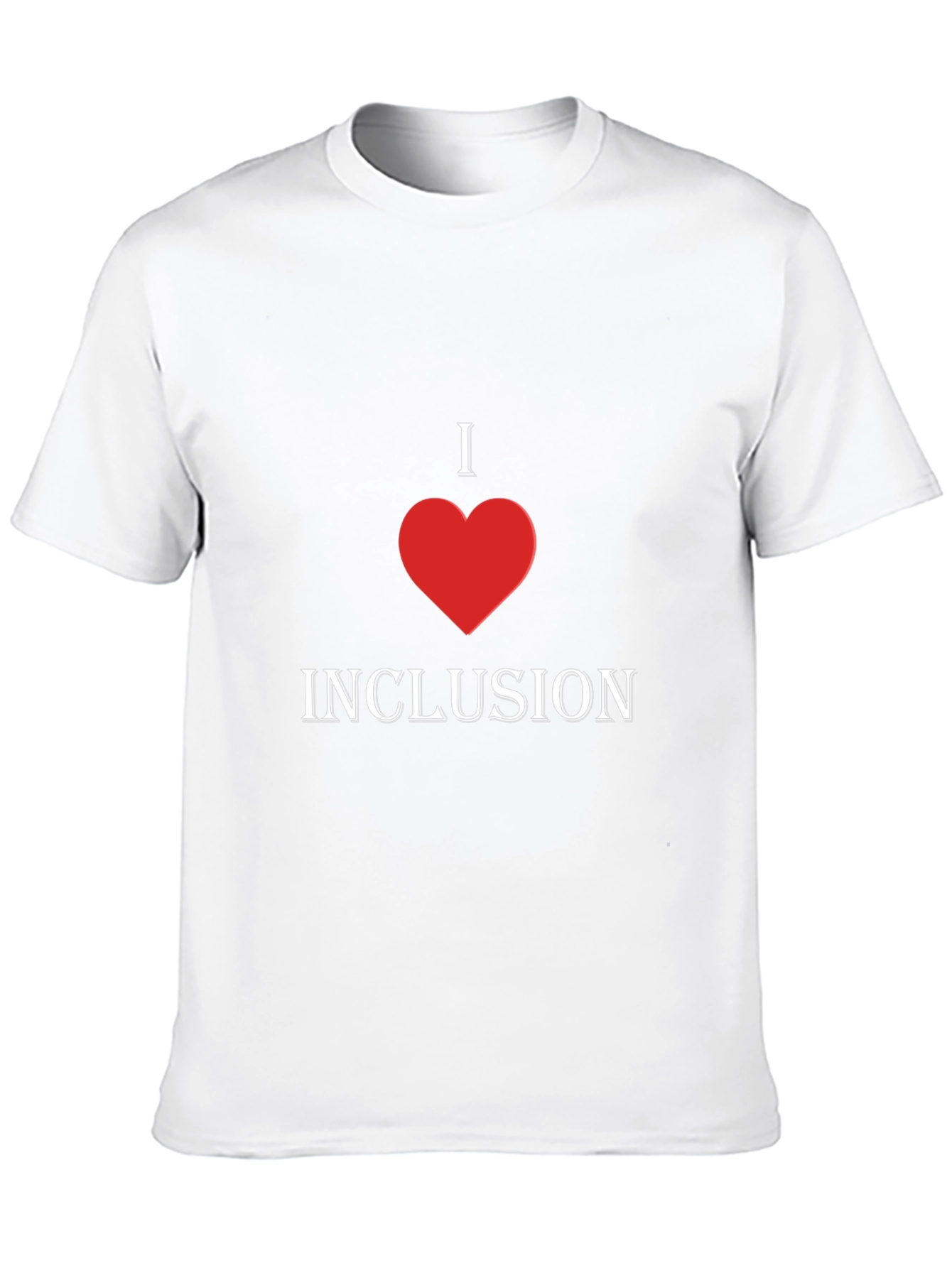 Black I Heart Inclusion T-Shirt - Stylish Graphic Tee view 10