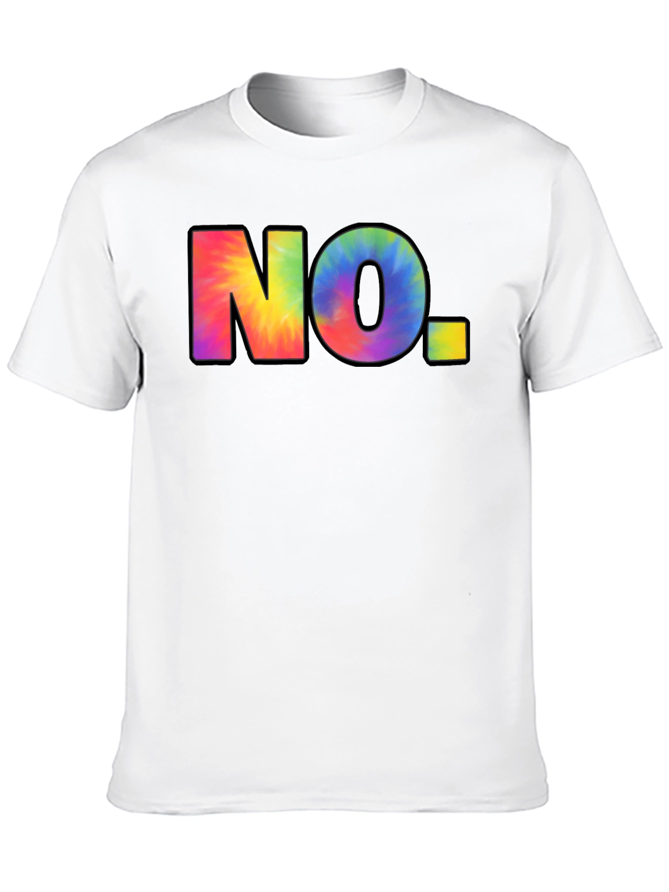 Black Tie-Dye NO. Graphic Black T-Shirt view 10