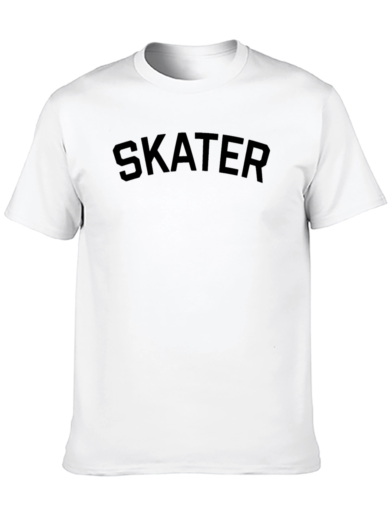 Black Skater Graphic Black Crew Neck T-Shirt view 10