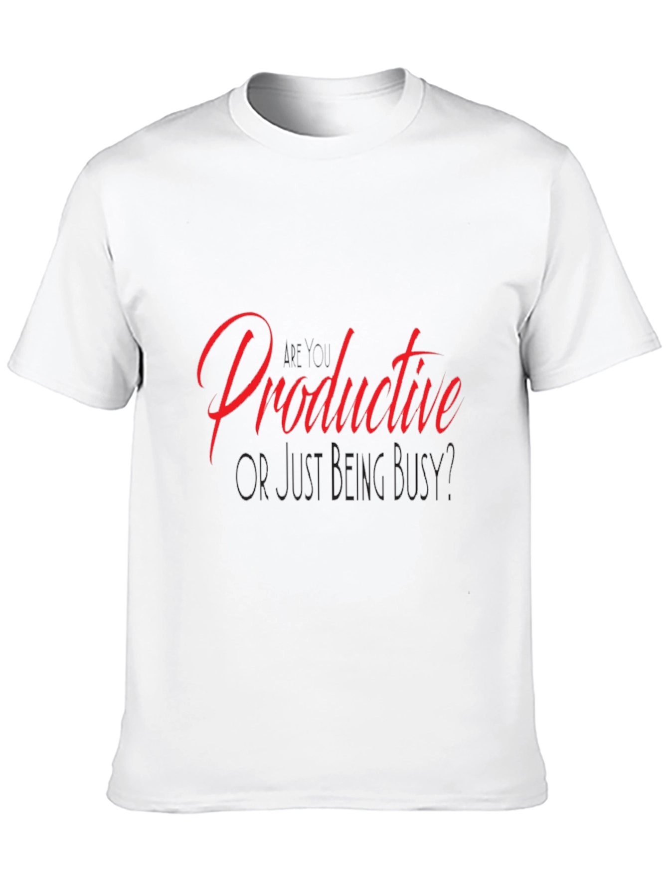 Black Productive or Busy T-Shirt - Stylish and Thought-Provoking view 10