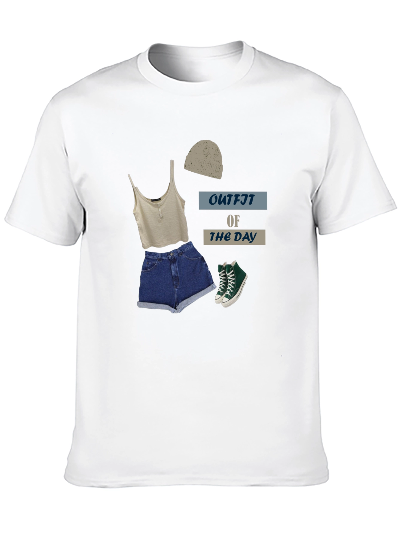 Black Outfit of the Day Graphic T-Shirt view 10