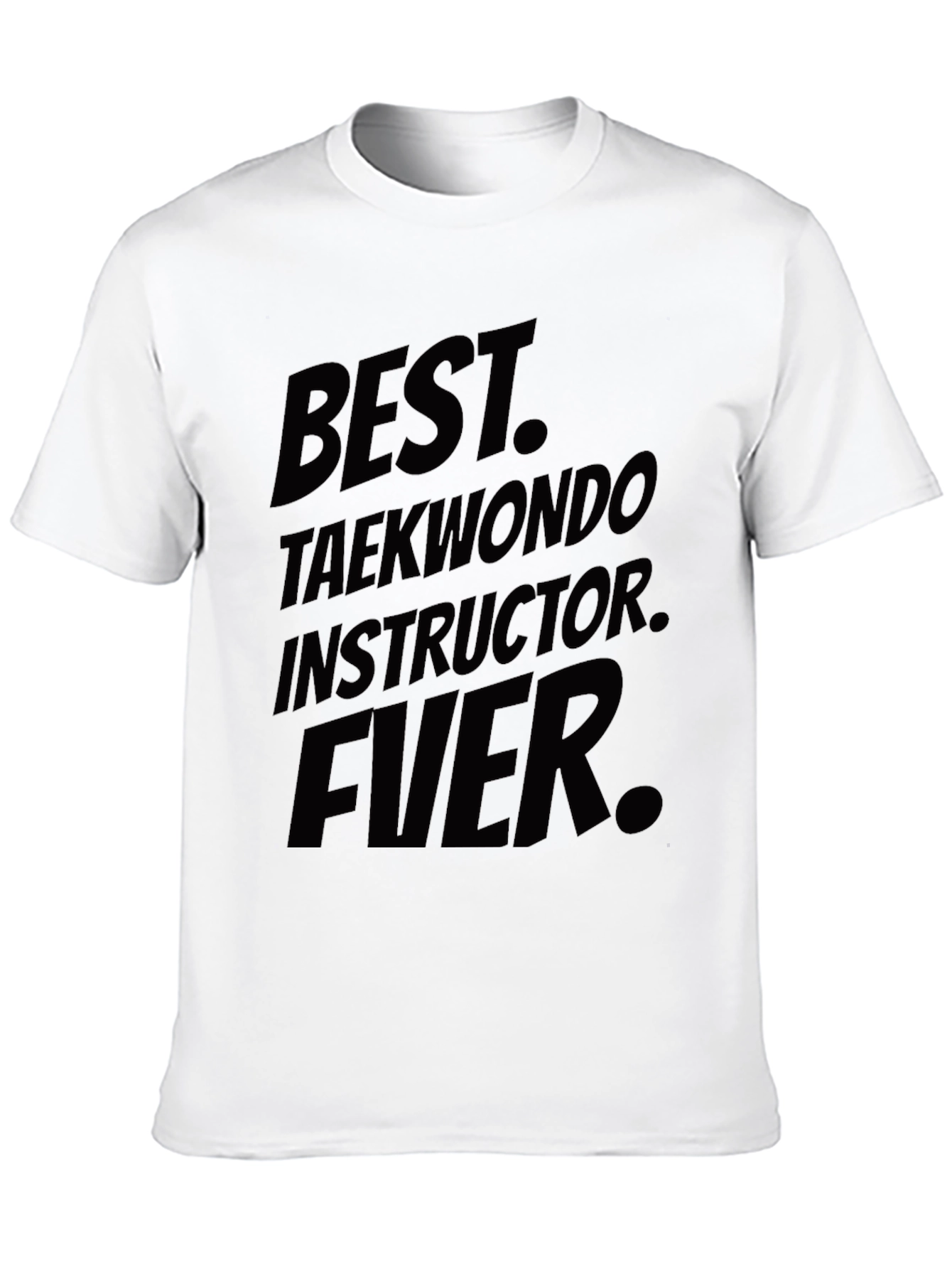Black Best Taekwondo Instructor Ever - Black T-Shirt view 10