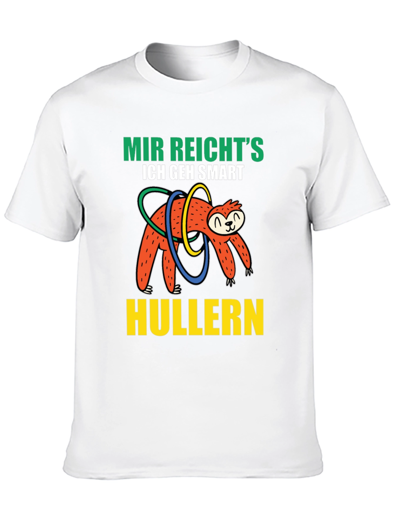 Black Mir Reicht's Sloth Hulla Hooping T-Shirt view 10