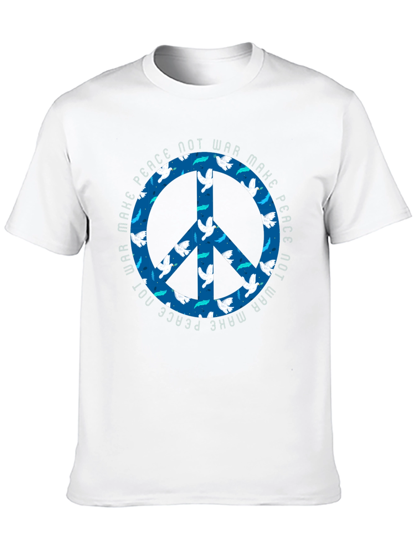 Black Peace Not War Dove Graphic T-Shirt view 10