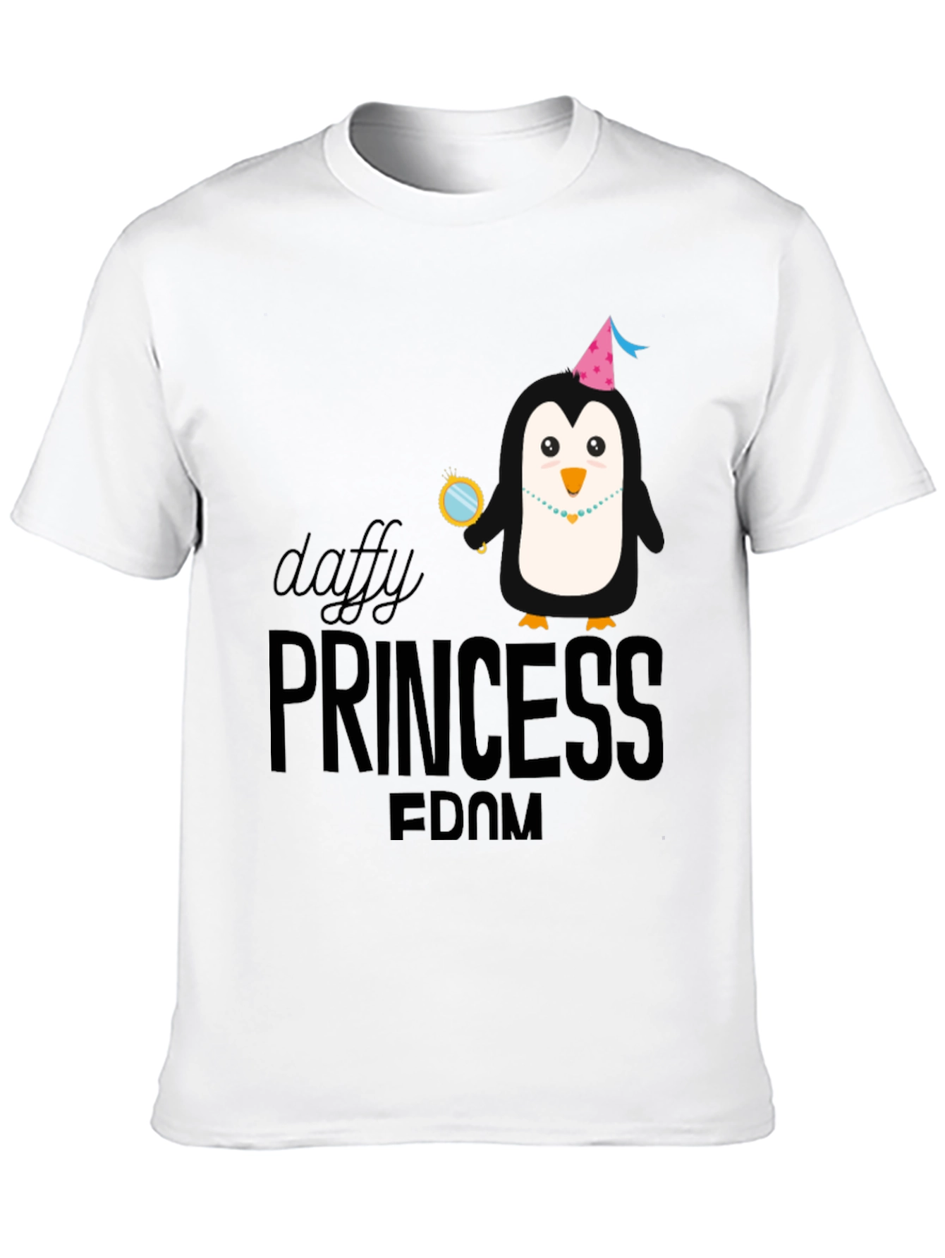 Black Daffy Princess Dom T-Shirt - Black Graphic Tee view 10