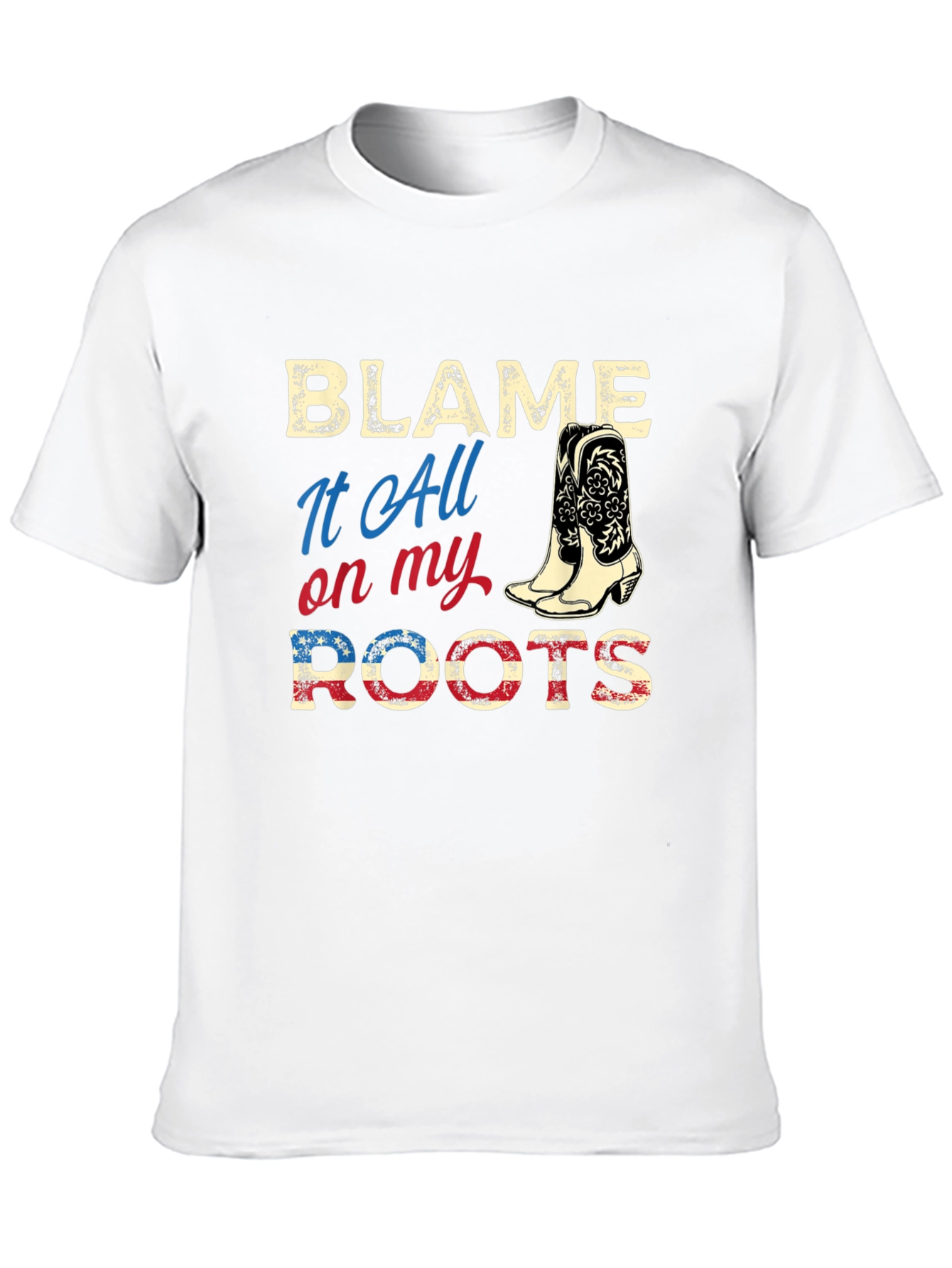 Blame It All On My Roots Graphic Tee - 10