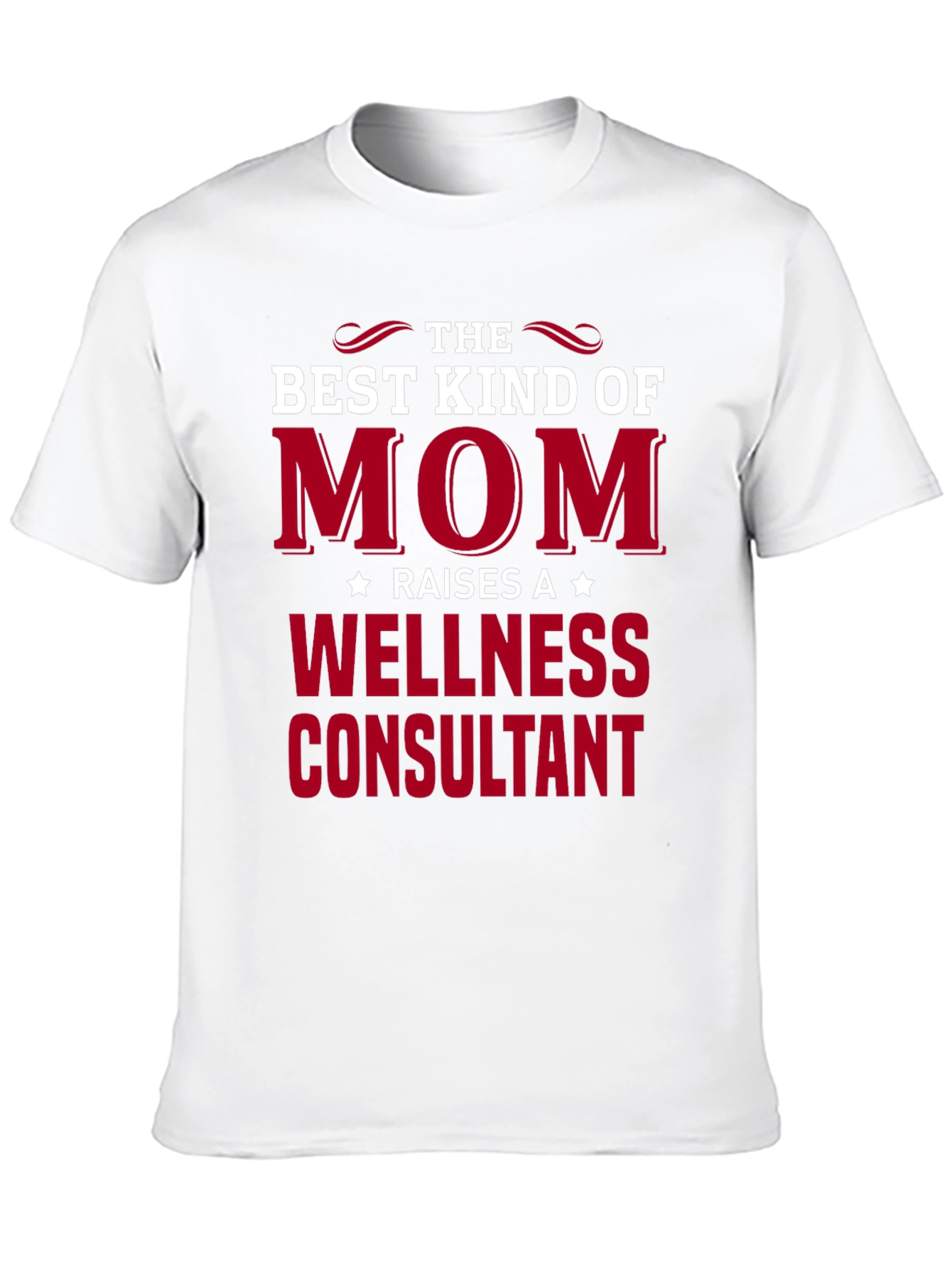 Black Best Mom Wellness Consultant Graphic Tee view 10