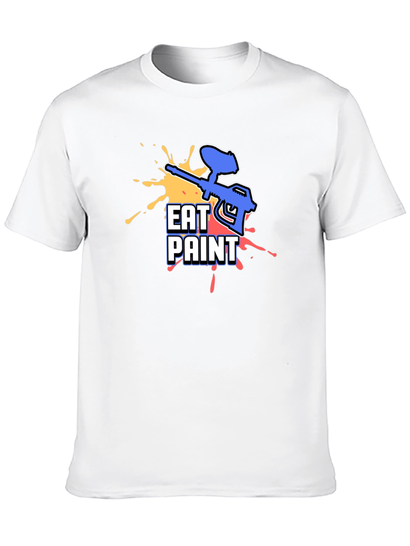 Black Eat Paint T-Shirt - Paintball Design view 10