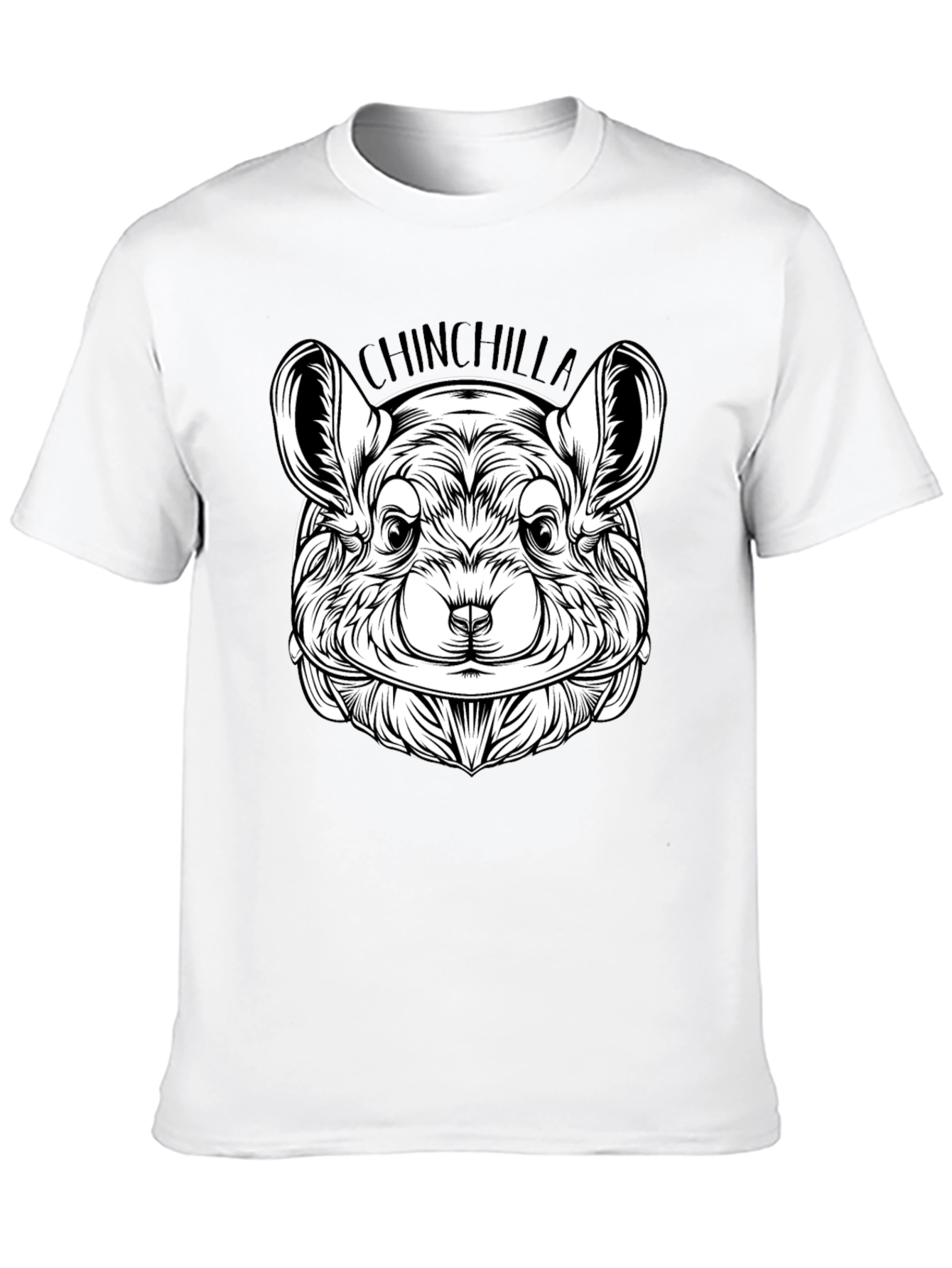 Black Chinchilla Graphic Tee - Black Cotton Comfort view 10