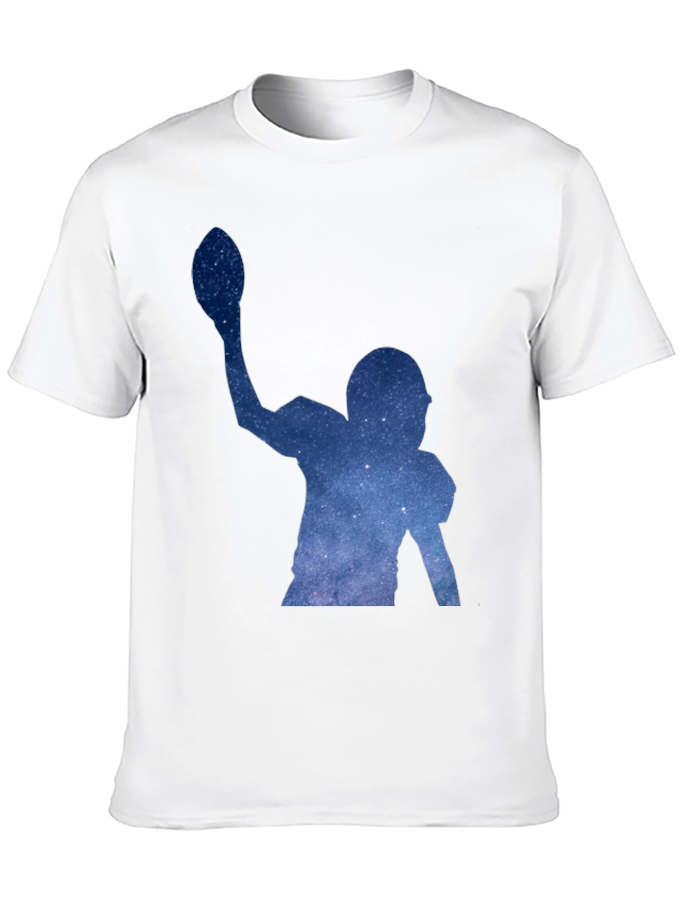 Black Football Starry Night T-Shirt view 10