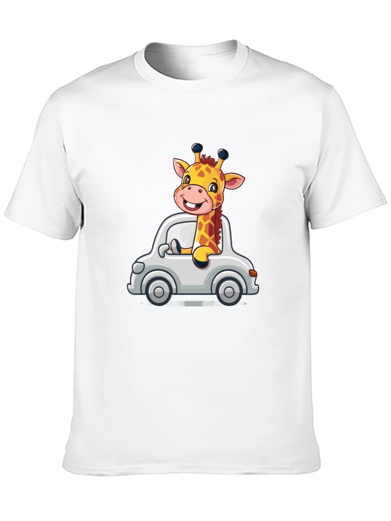 Black Giraffe Car Ride T-Shirt view 10