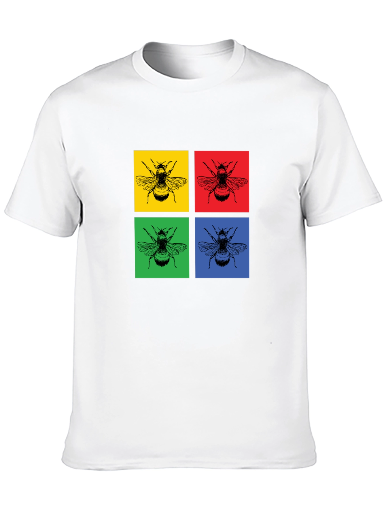 Black Pop Art Bee Graphic Tee - Bold & Stylish view 10