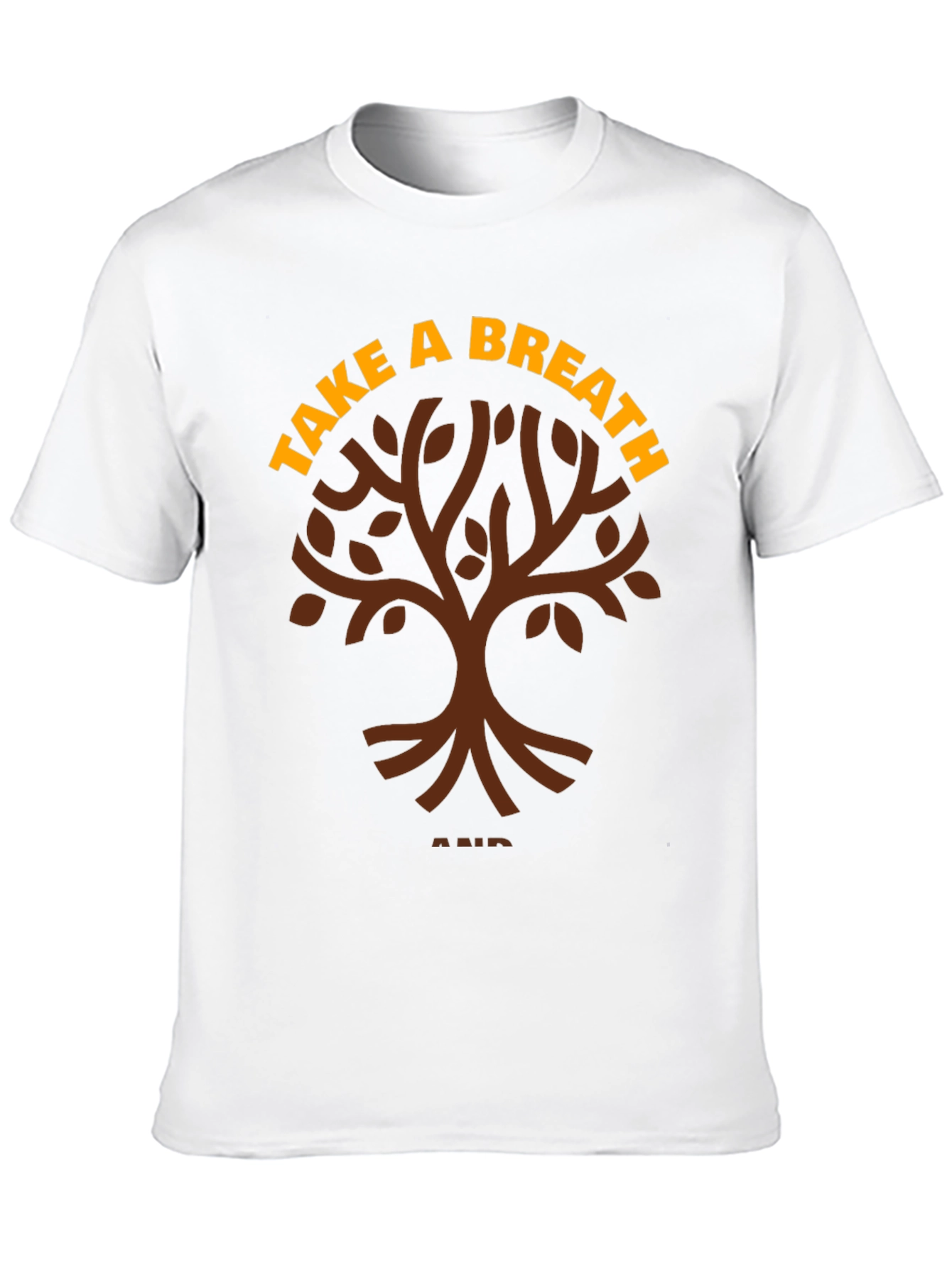 Black Take a Breath Tree Graphic T-Shirt - Relax & Unwind view 10