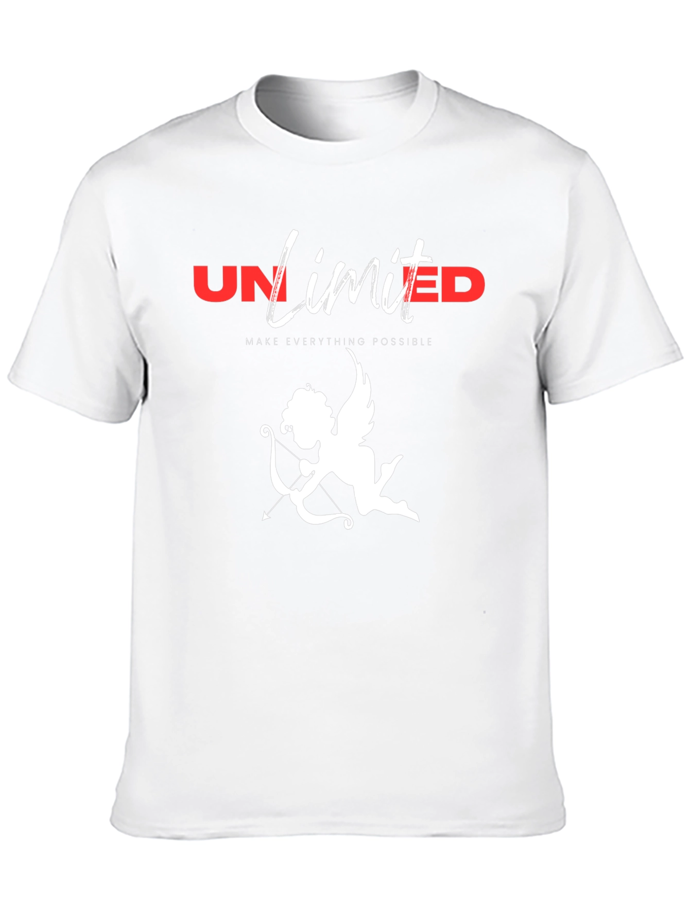 Black Unlimited Love Cupid Graphic T-Shirt view 10
