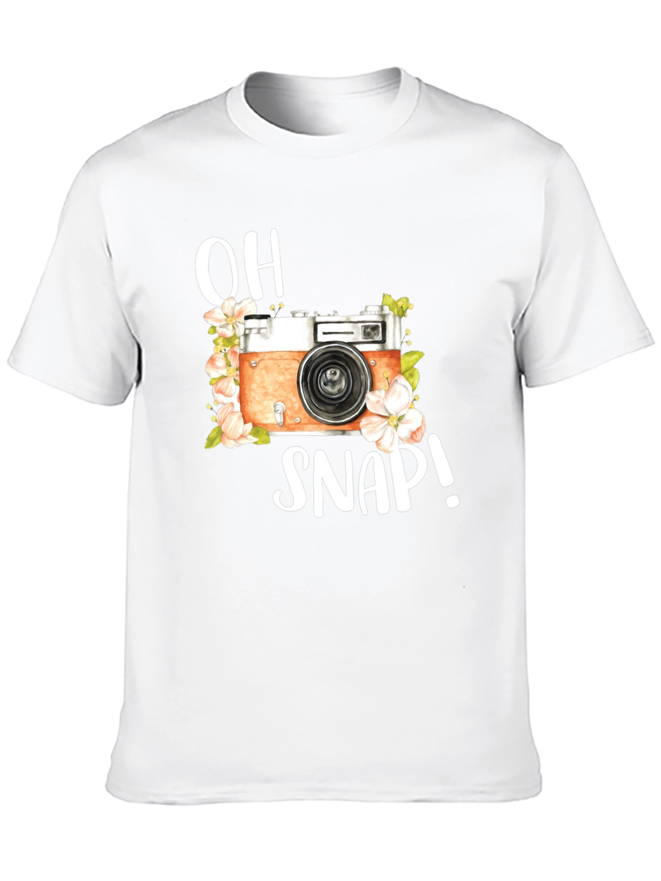 Black Retro Camera Graphic T-Shirt - Oh Snap! view 10