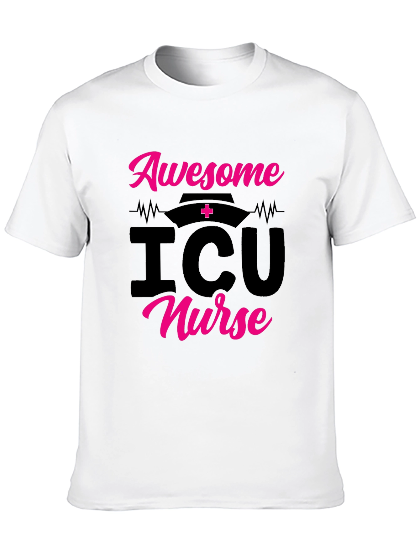 Awesome ICU Nurse Graphic Tee Shirt - 10
