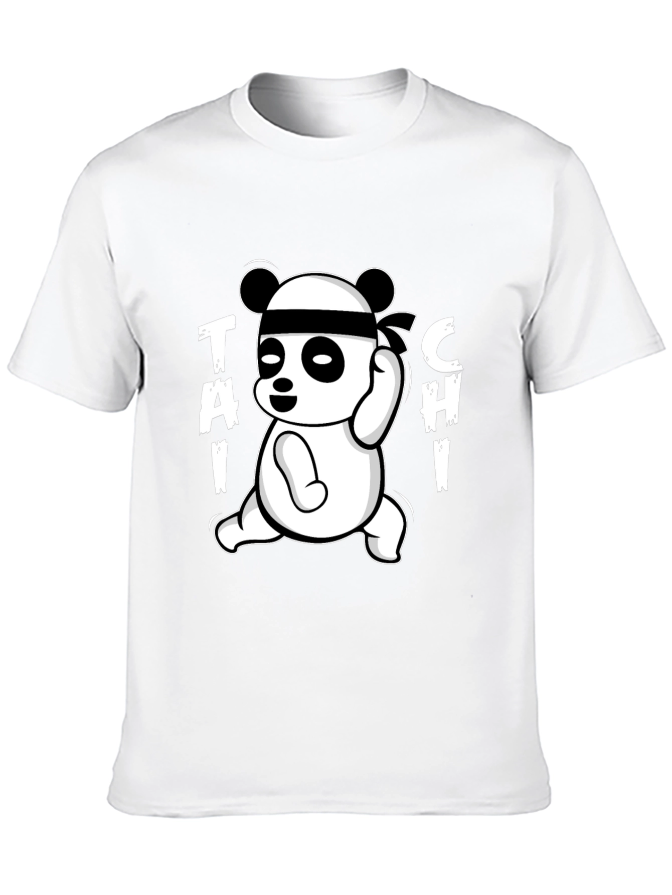 Black Tai Chi Panda Black T-Shirt view 10
