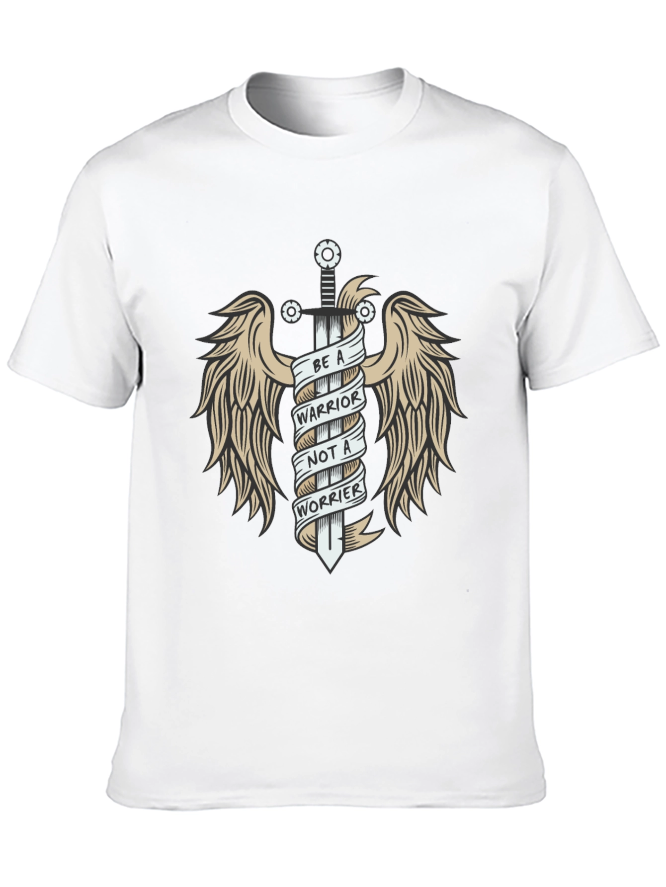 Black Warrior Not Worrier Graphic Tee view 10