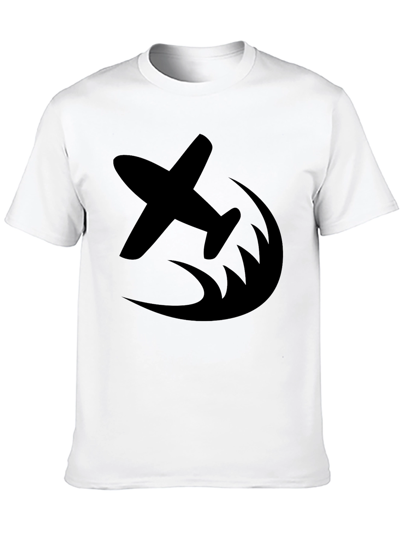 Black Airplane Graphic Tee - Fly High in Style view 10