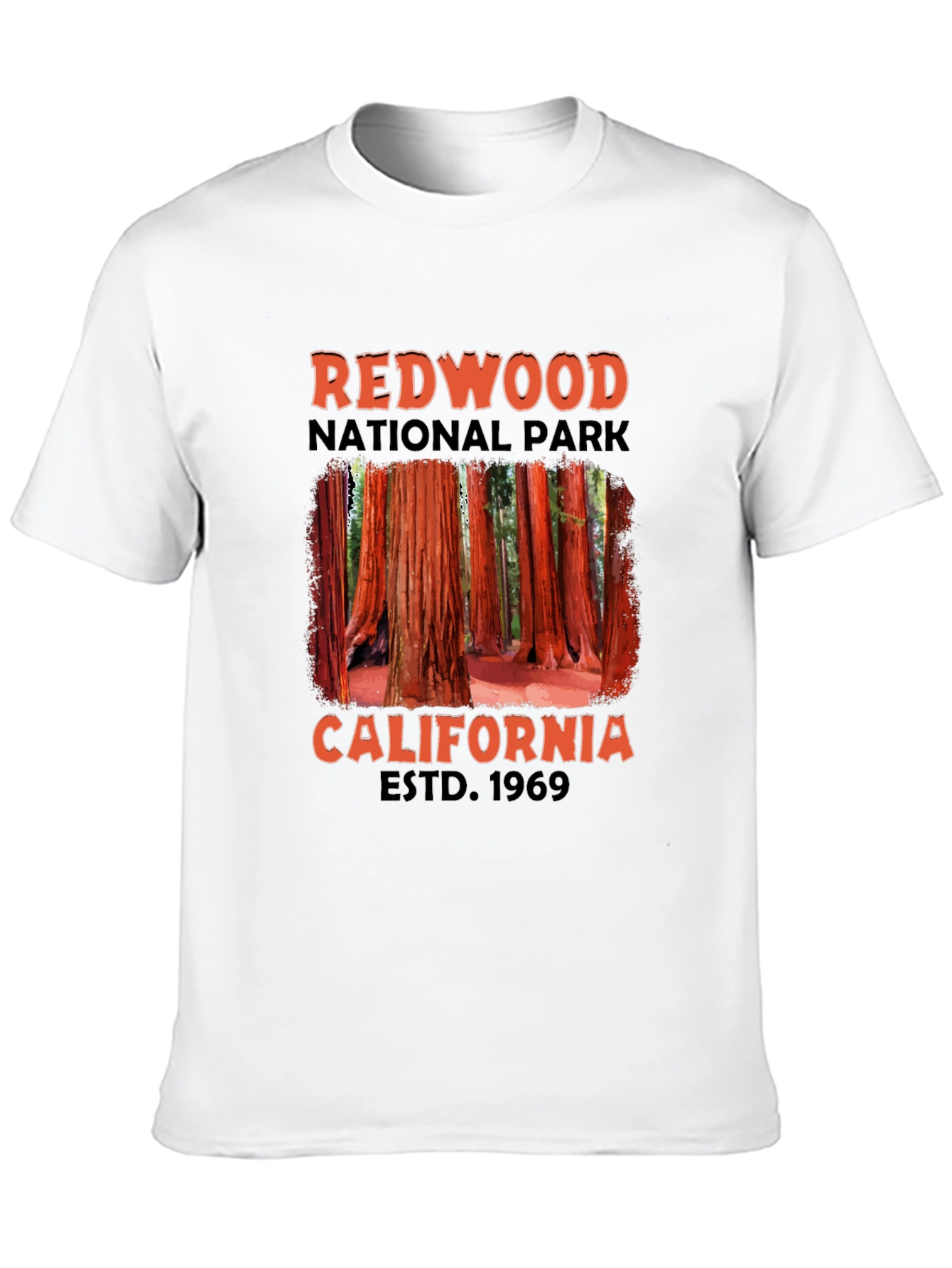 Black Redwood National Park Black T-Shirt view 10