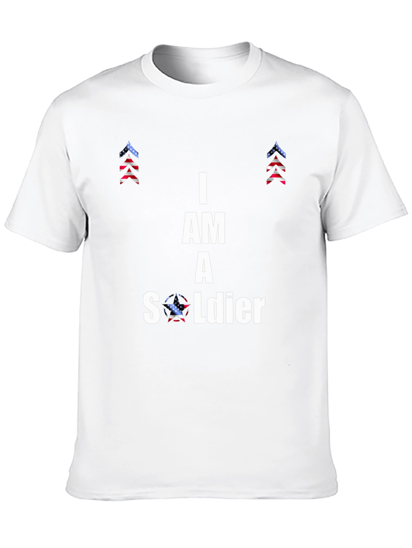 Black I Am A Soldier Graphic T-Shirt view 10