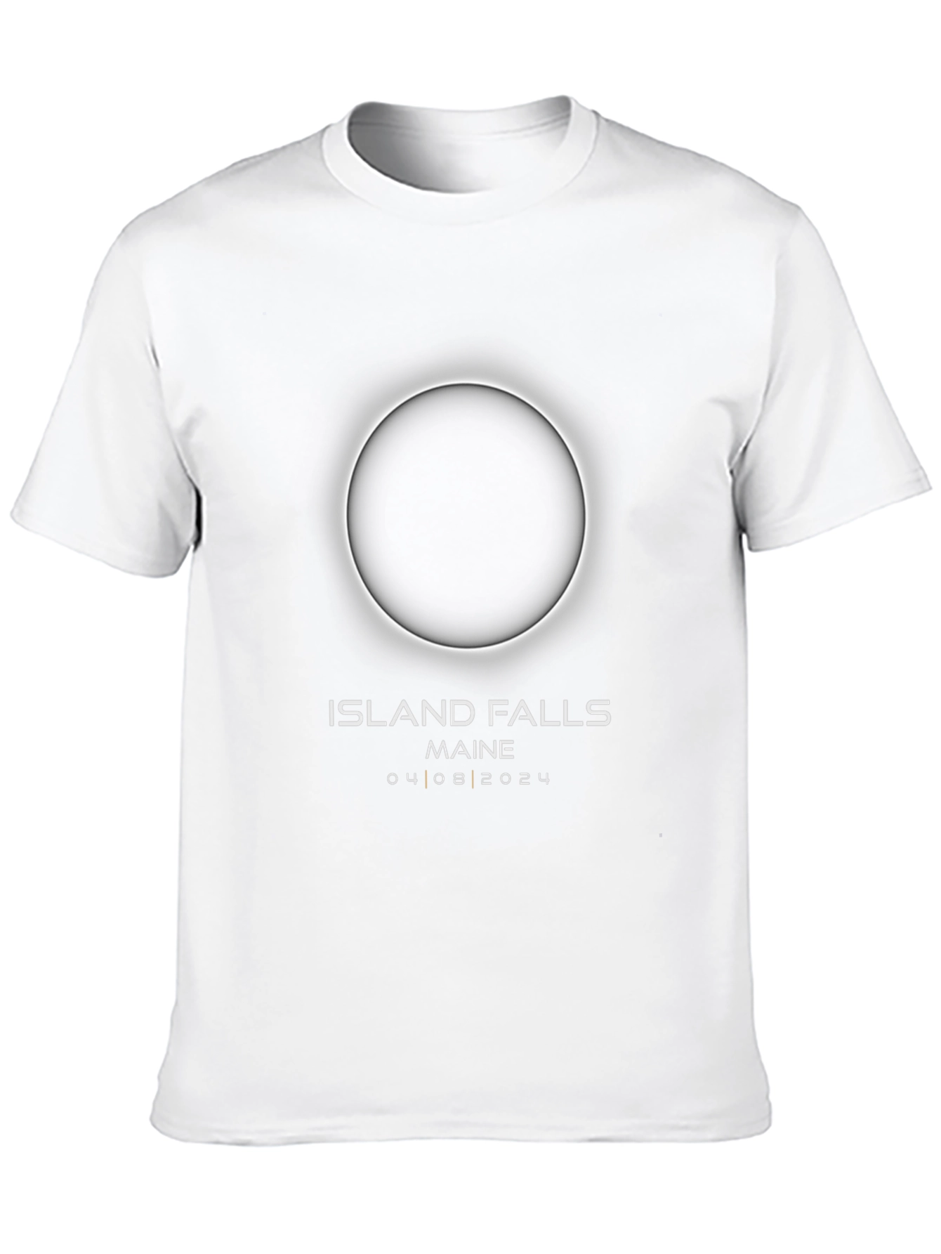 Black Island Falls Maine Eclipse 2024 T-Shirt view 10