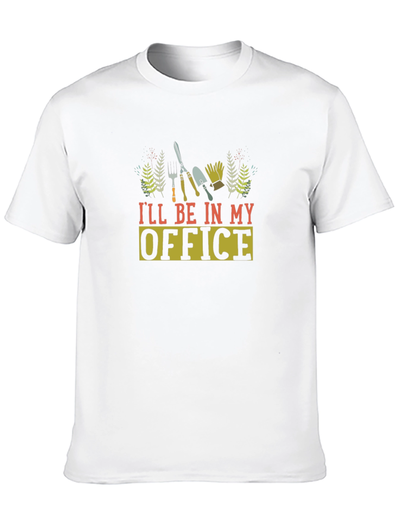 Black Gardening T-Shirt - I'll Be In My Office view 10