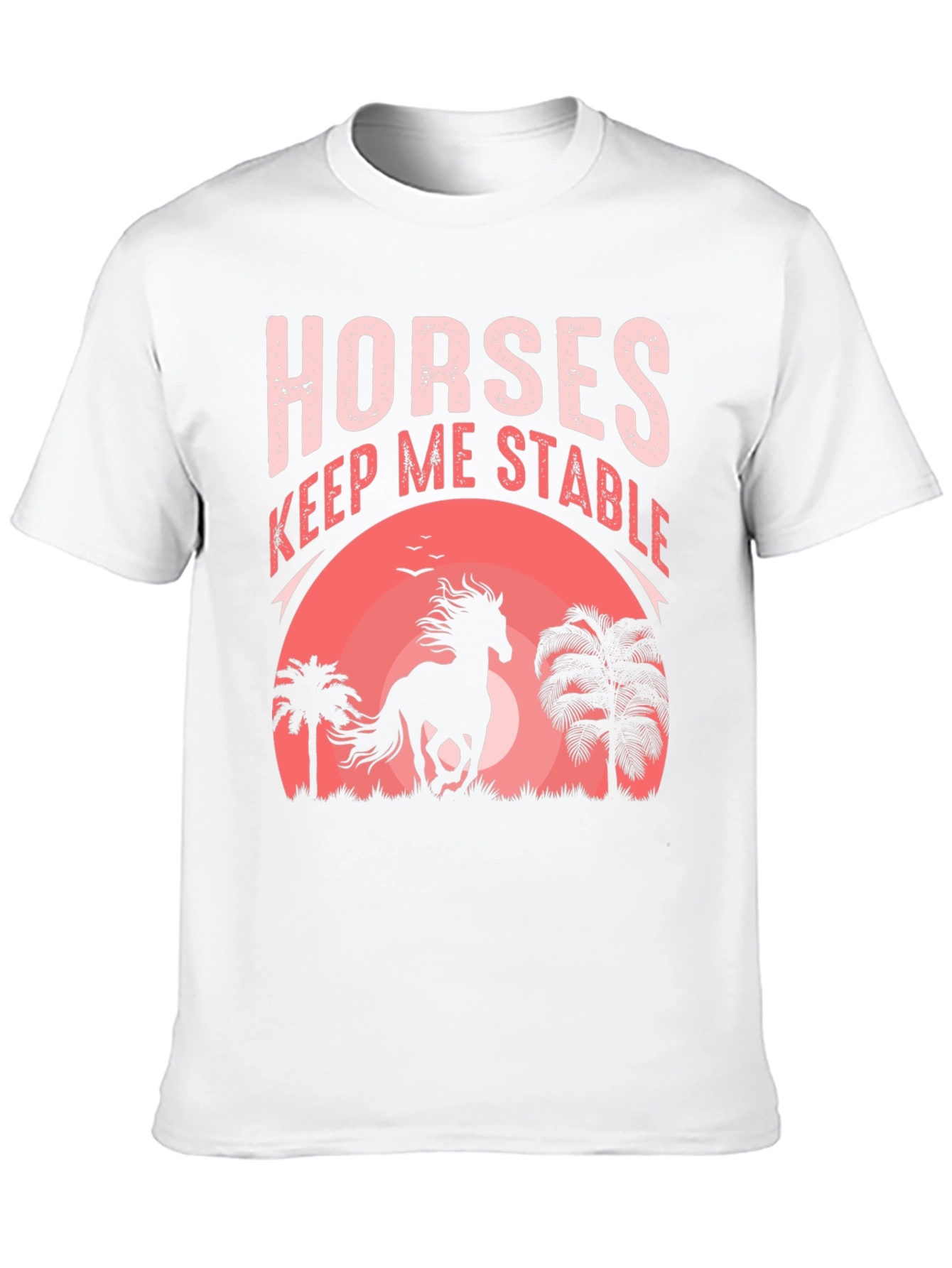 Black Horses Keep Me Stable Graphic Tee view 10