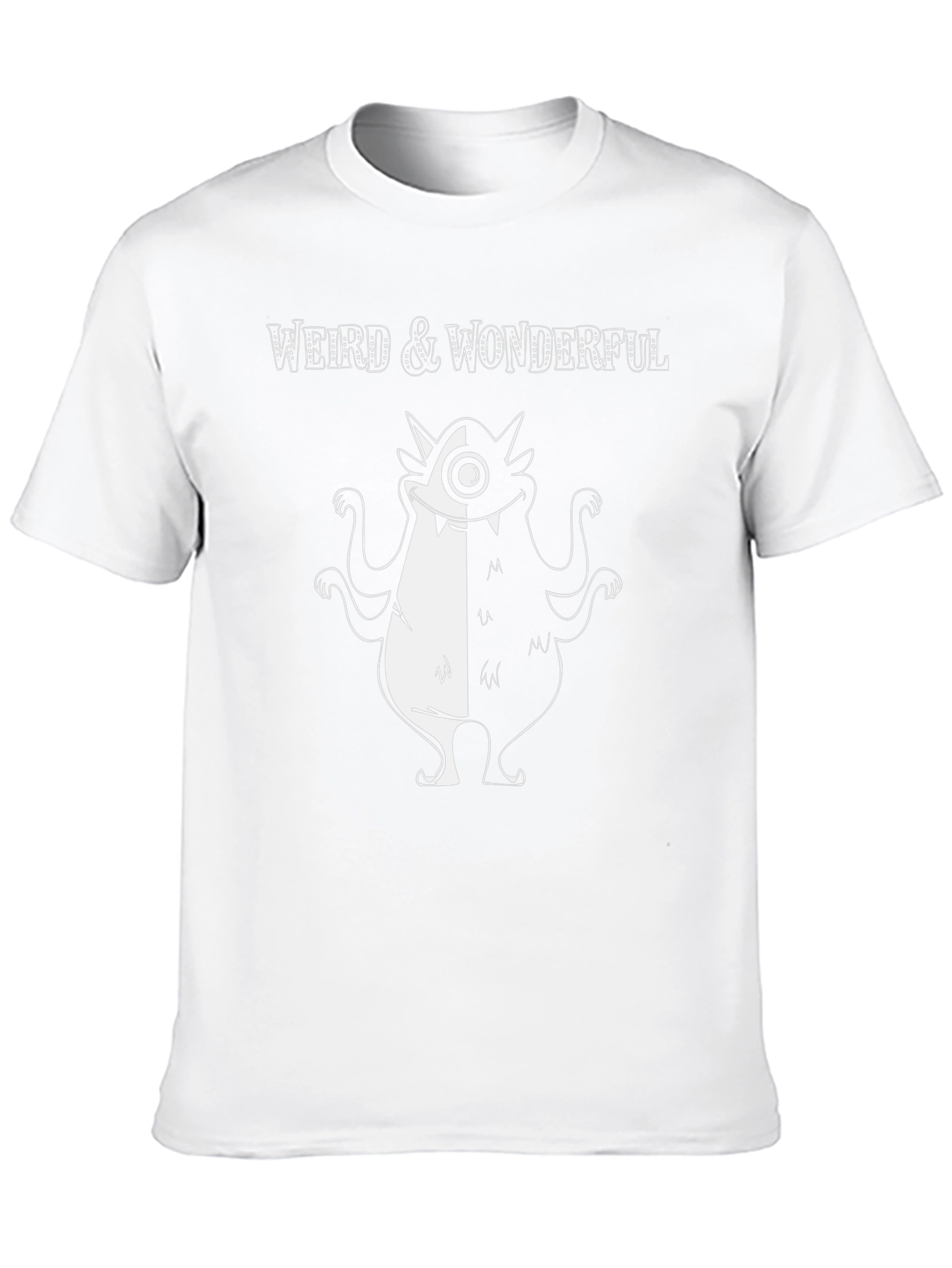 Black Weird & Wonderful Monster Graphic T-Shirt view 10
