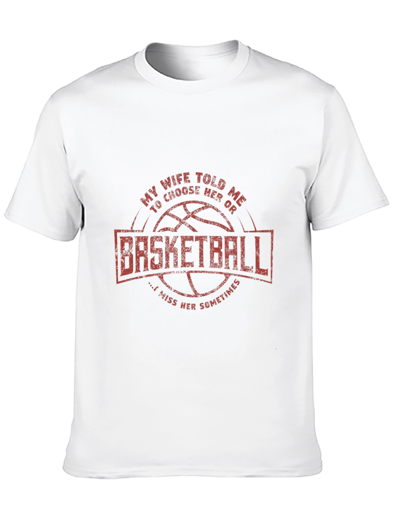 Black Basketball Lover's Tee: My Wife Told Me To Choose view 10