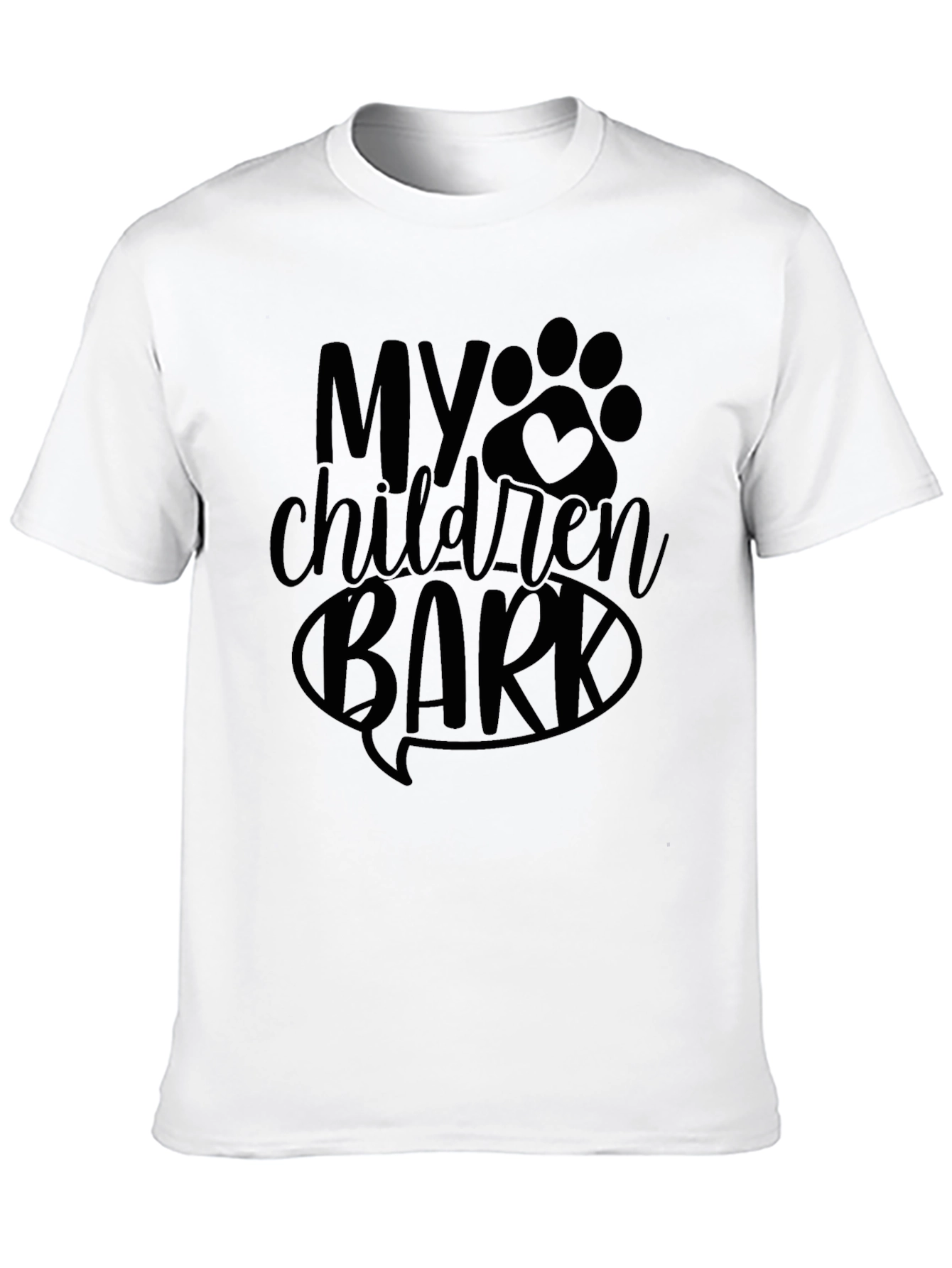 Black My Children Bark T-Shirt - Dog Lover Tee view 10