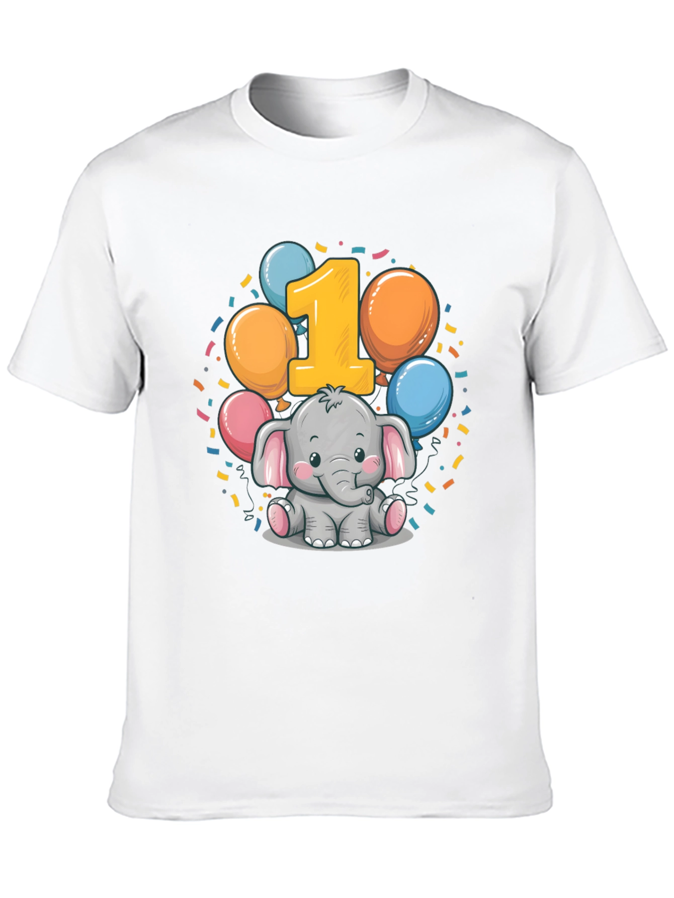 Baby's First Birthday Elephant T-Shirt - 10