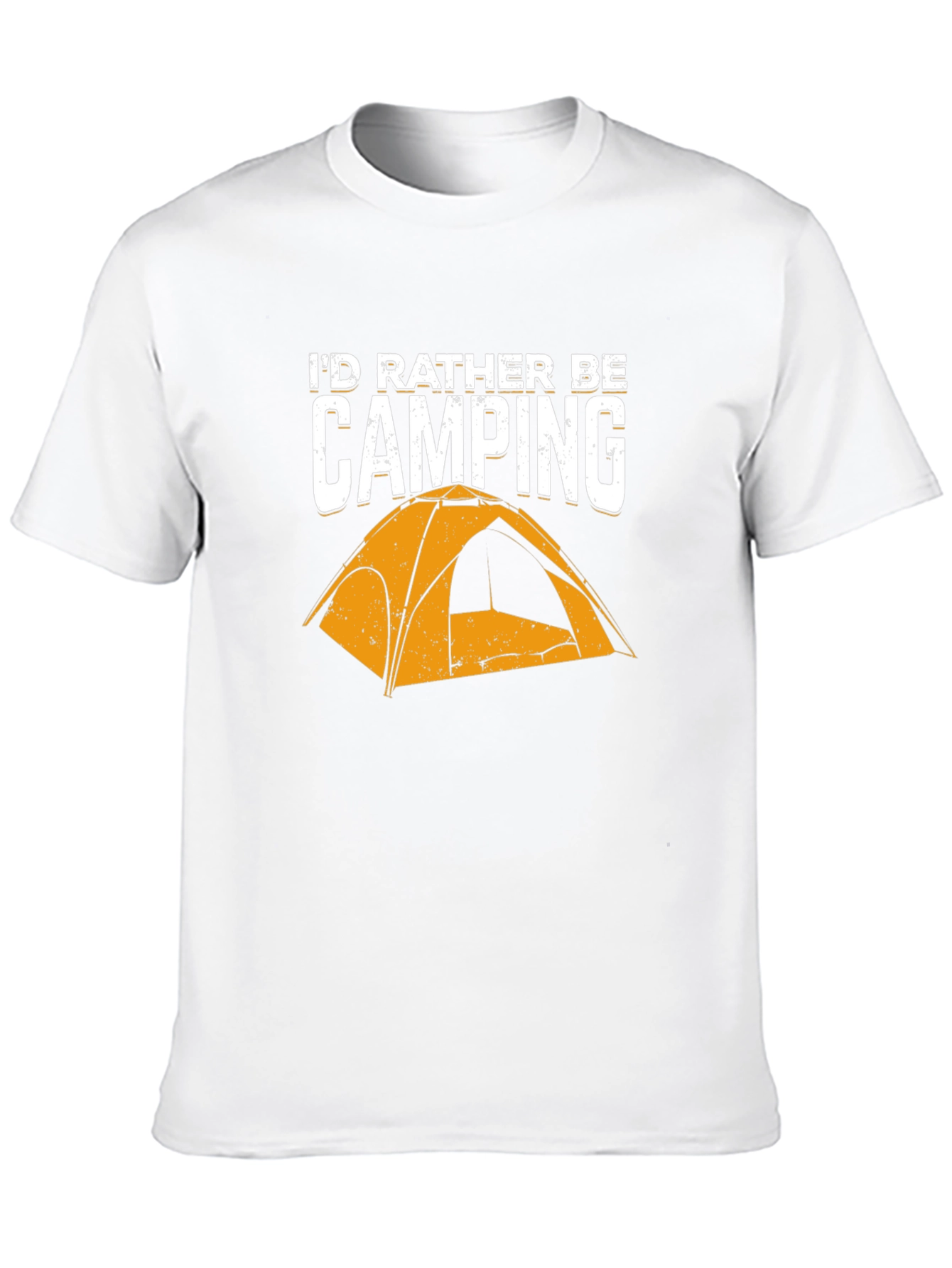 Black I'd Rather Be Camping Graphic T-Shirt view 10