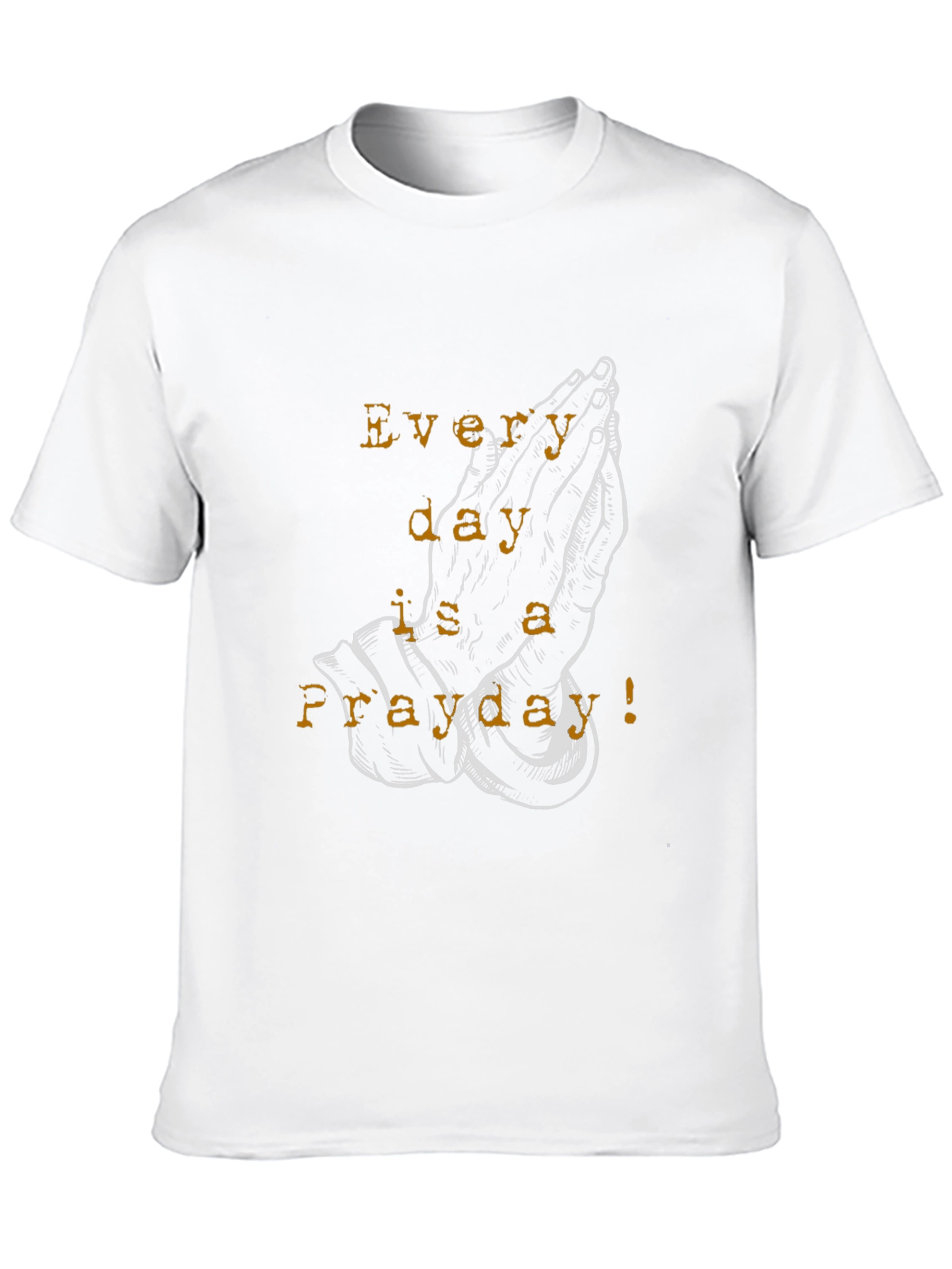 Black Every Day is a Prayday T-Shirt - Black Cotton Blend view 10