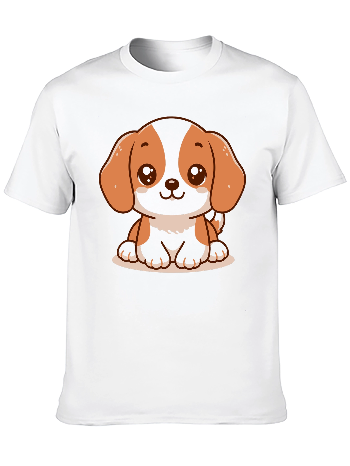 Black Cute Dog Graphic T-Shirt - Black view 10