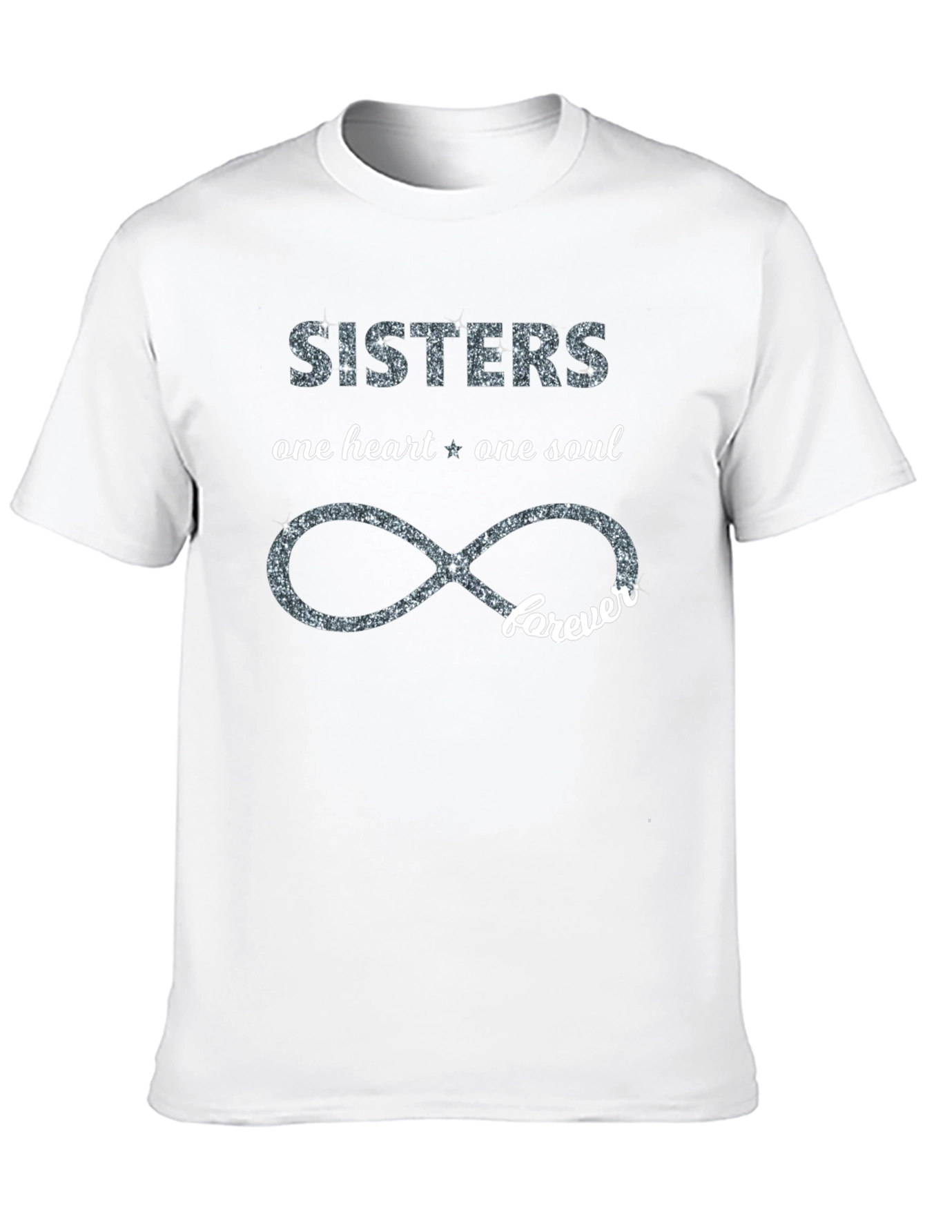 Sisters Forever Graphic Tee - Black T-Shirt - 10