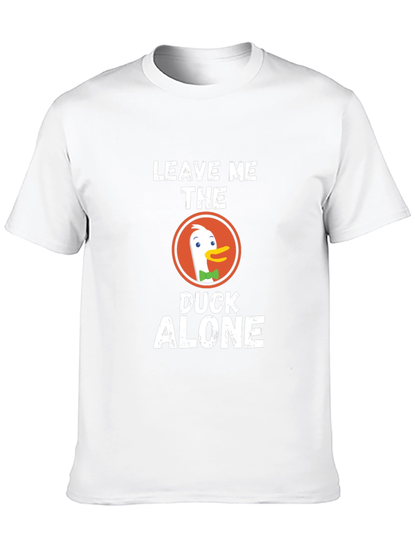 Black Leave Me The Duck Alone T-Shirt, Funny Duck Tee view 10